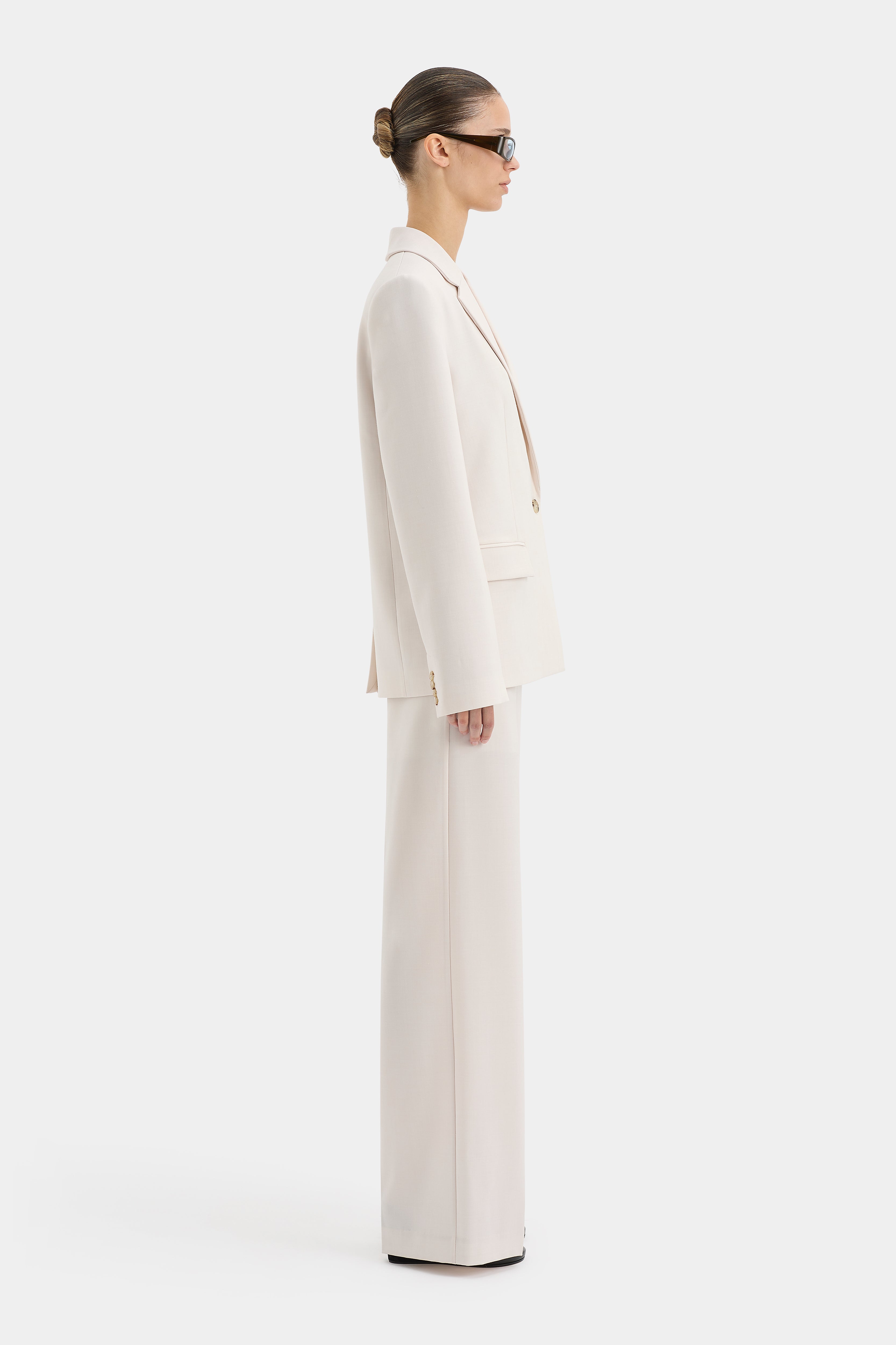 Laredo Blazer Light Ecru - Women's Casual Lightweight Blazer for Office, Business, and Everyday Wear