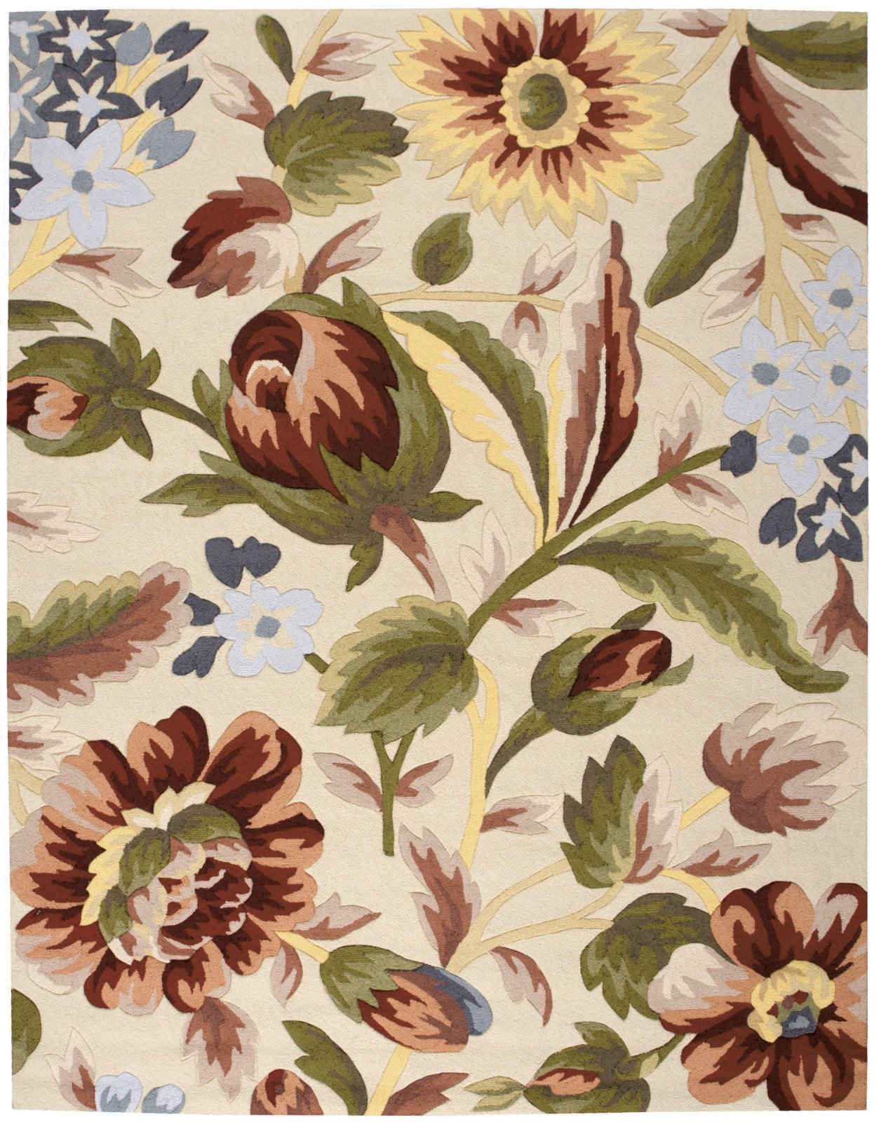 Nourison Fantasy Botanical Ivory 8' x 10'6