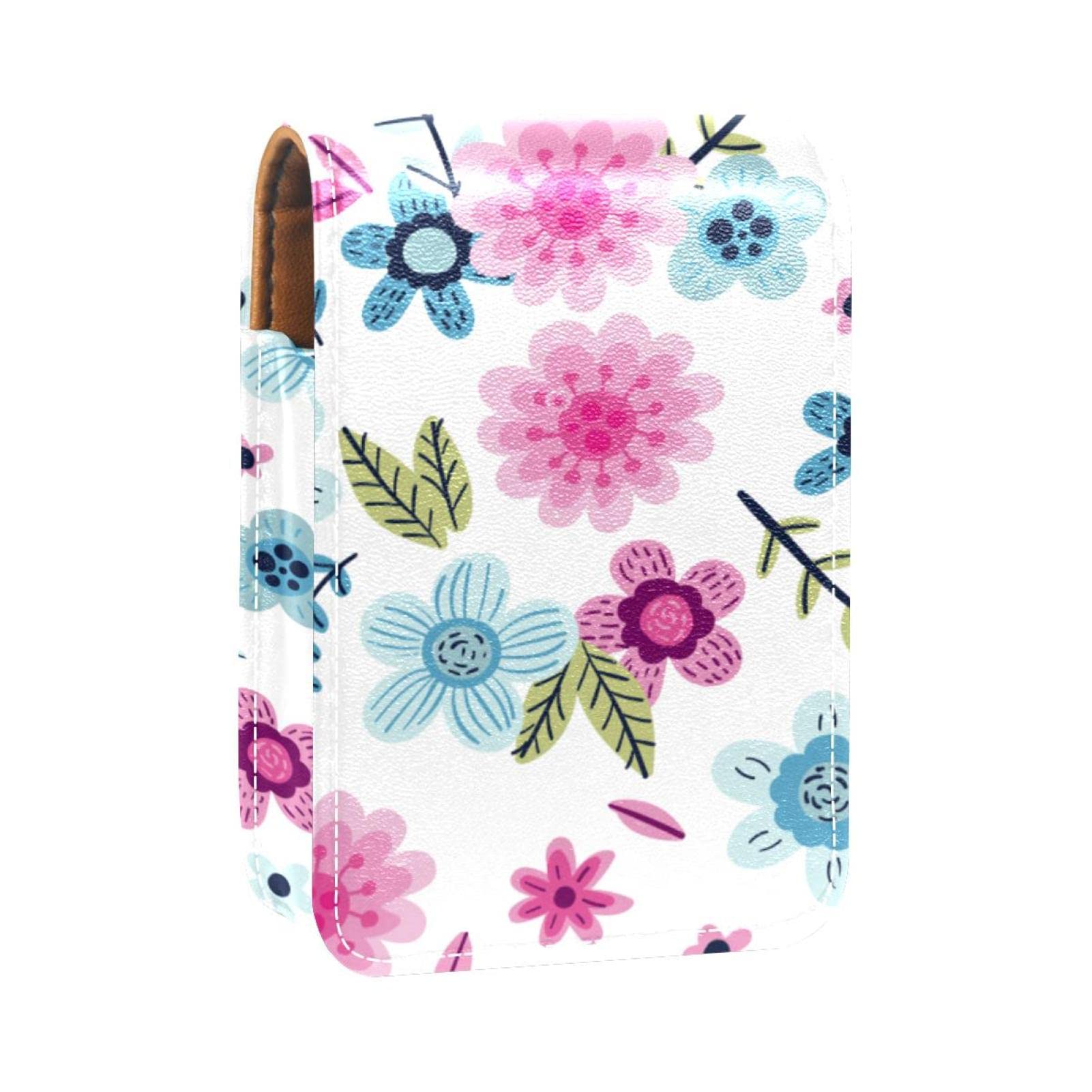 Personalized Lipstick Case - Autumn Flowers Pattern for Travel & Daily Use
