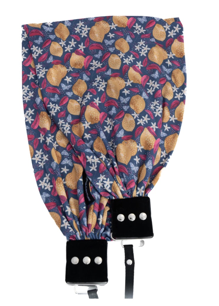 Capturing Couture Pocket Scarf Strap with Lemon Print - Fashionable Camera Accessory for Travel & Photography