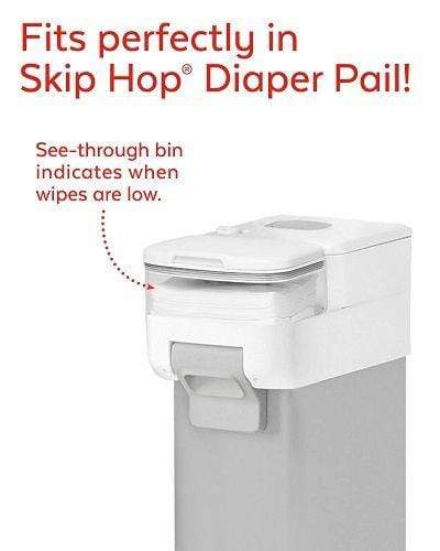 Skip Hop Baby Wipes Dispenser - Portable & Stylish Nursery Organizer for Diaper Changing, On-the-Go Use & Baby Essentials Storage
