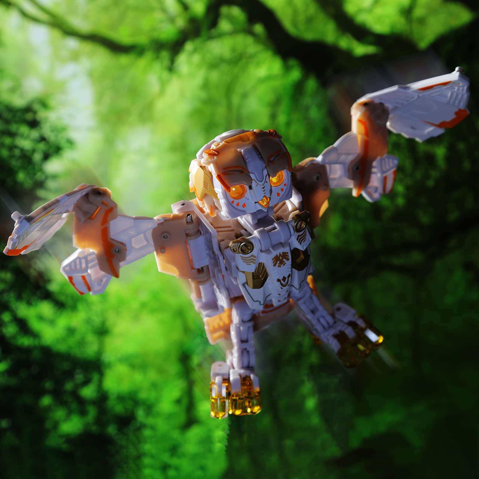 52TOYS BEASTBOX BB-41 WHITENOISE Owl Transformable Action Figure - 2.8 Inch Collectible Deformable Toy (2-in-1 Design) - Perfect Gift for Teens & Adults (Ages 15+) - Great for Birthday Parties, Collections & Display Shelves