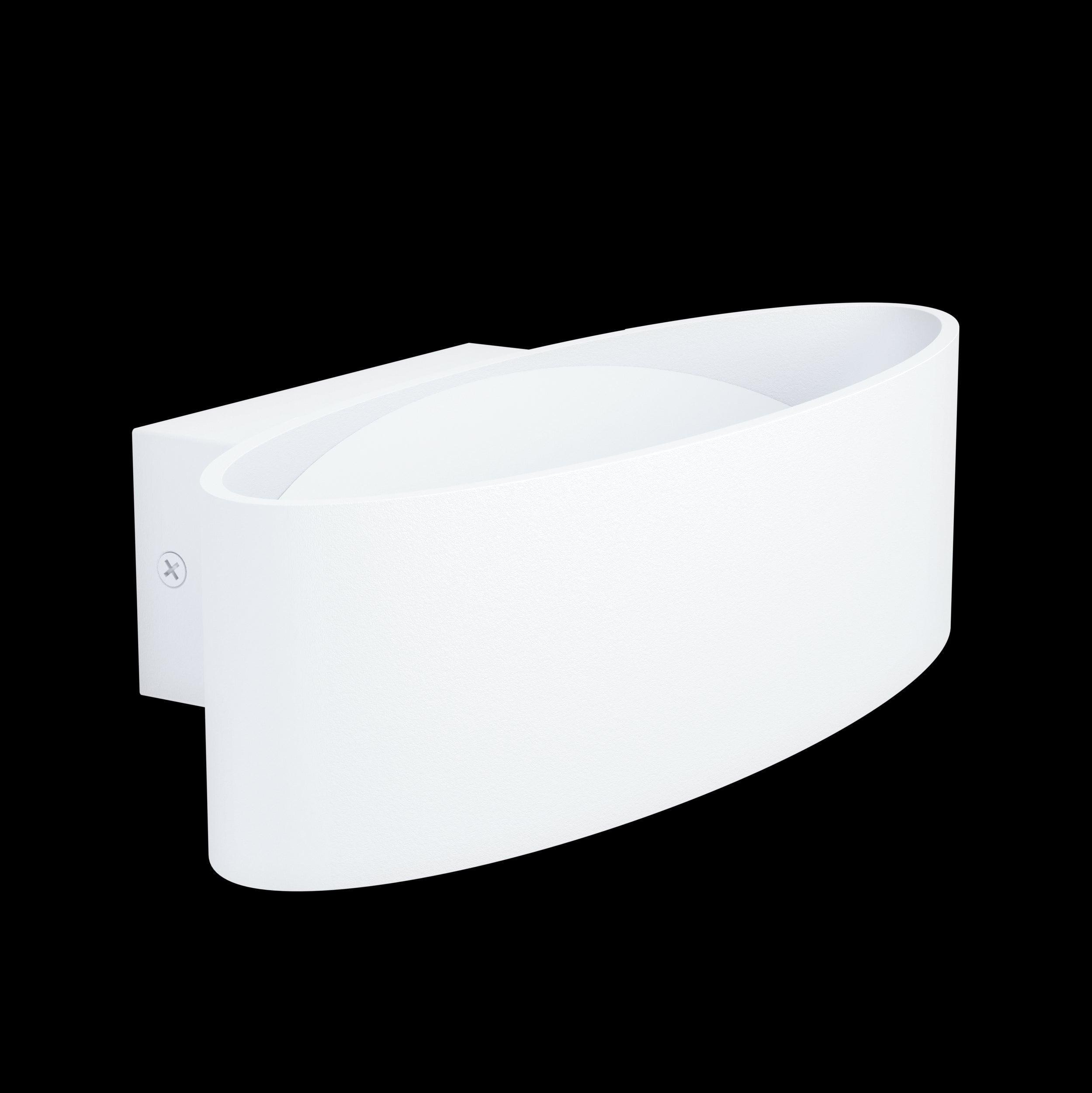 Eglo Maccari Modern White LED Wall Light - Energy Efficient Indoor Lighting for Living Room, Bedroom & Hallway