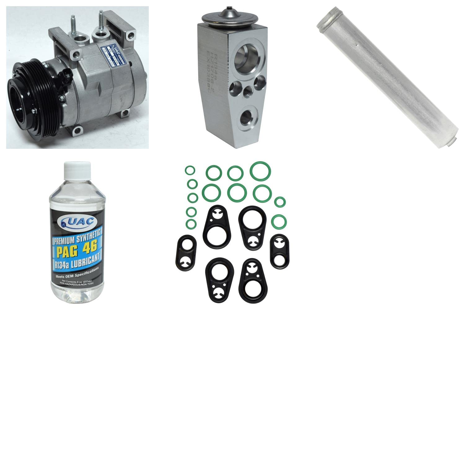 High-Quality HVAC A/C Compressor Replacement Kit for Car & Truck - Fast Cooling System Repair | Perfect for DIY Mechanics & Auto Shops