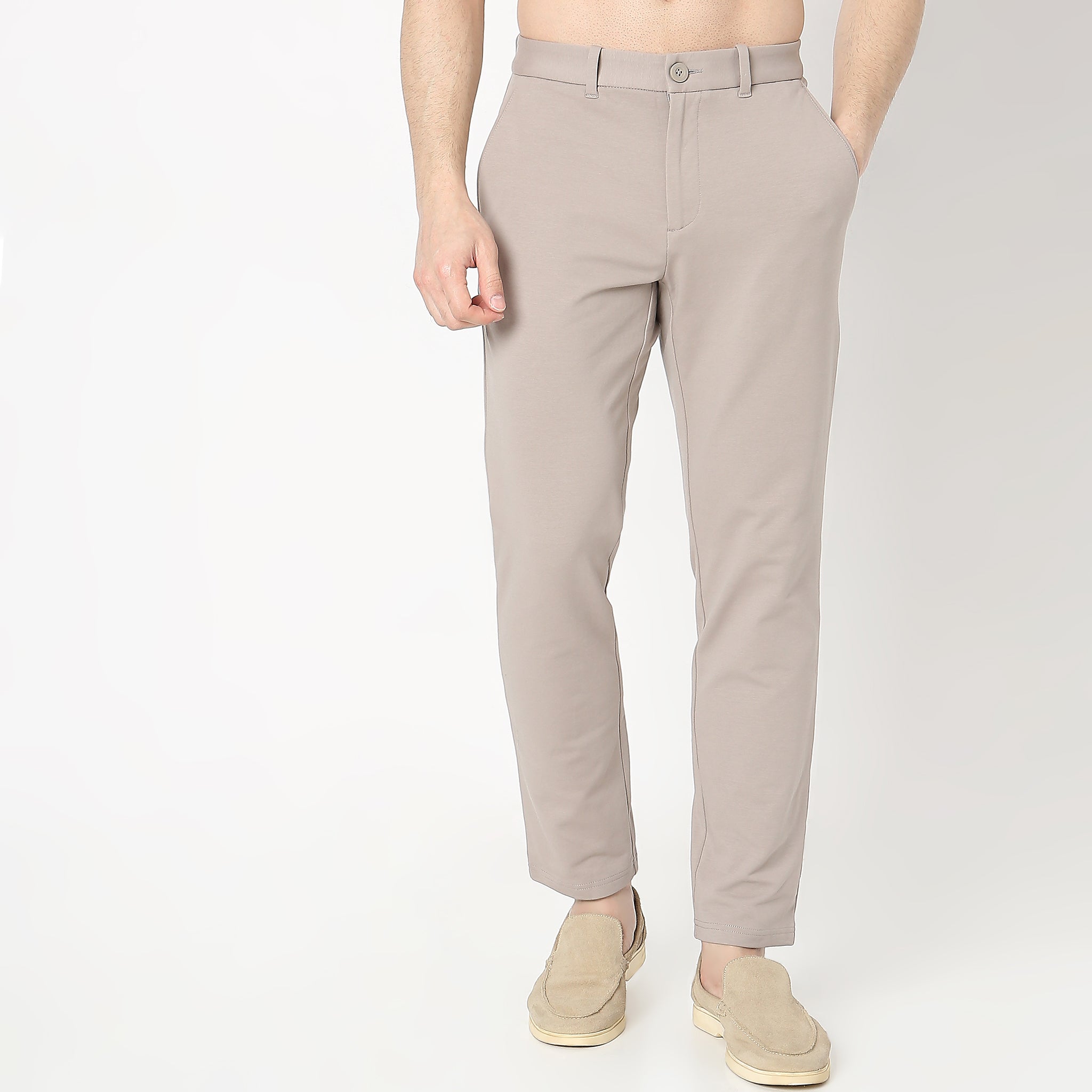 E Fast® Stretch Knit Crop Chinos - Ultimate Comfort & 4-Way Flexibility Pants for Women | Perfect for Work, Travel & Casual Wear