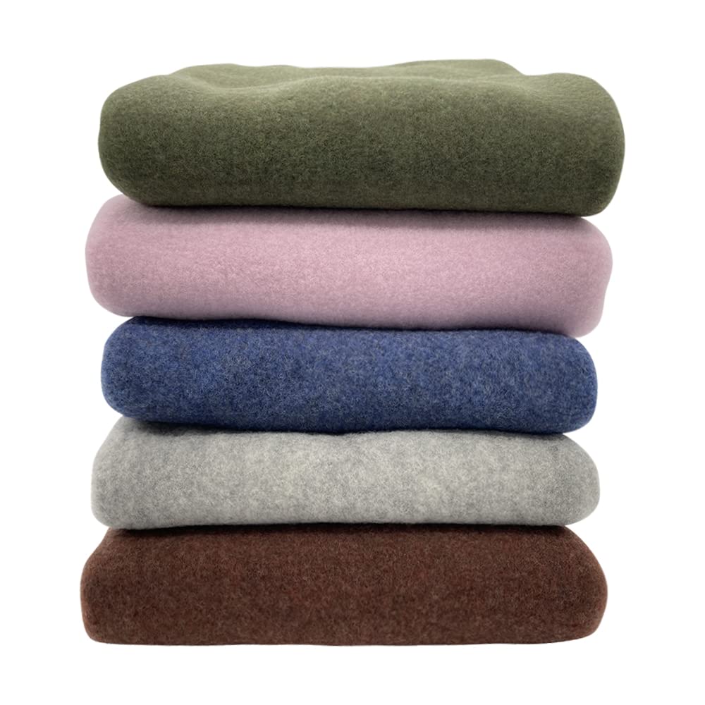 Organic Merino Wool Baby Receiving Blanket - Soft Thermal Throw for Kids, 31x40 Inches, Green Reed - Perfect for Nursery, Swaddling & Winter Comfort