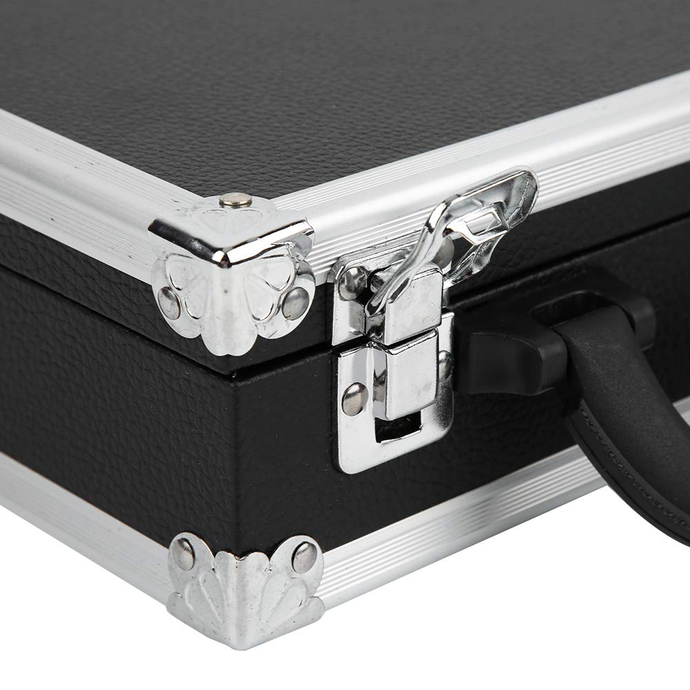 Premium 16-Hole Billiard Balls Storage Box with Secure Latches & Carry Handle - Durable Pool Balls Case for American Billiards - Perfect for Home Game Rooms, Bars, and Professional Pool Tournaments