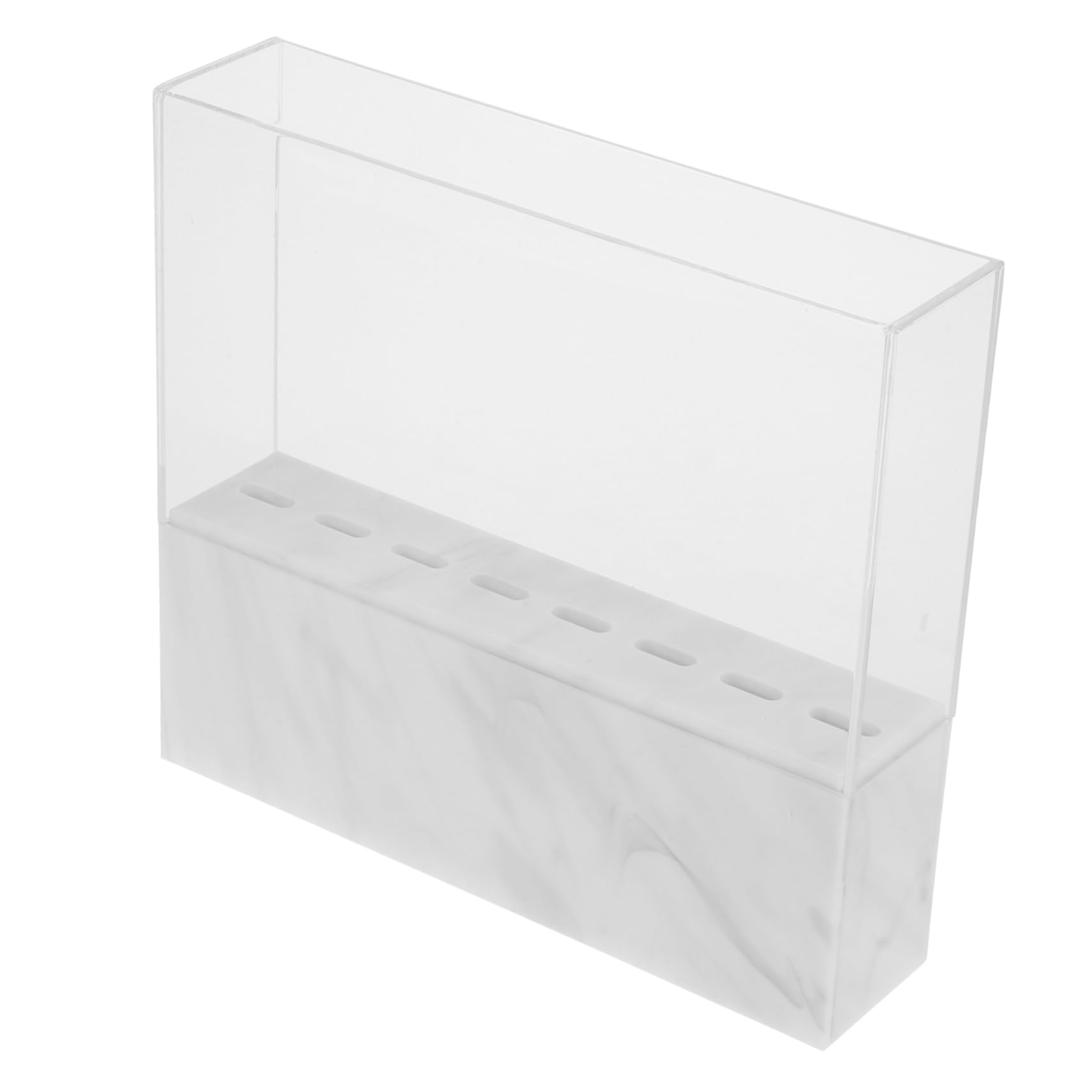 8-Hole Marble Pattern Tweezer Holder for Eyelash Extensions - Professional Makeup Brush Organizer Stand | Perfect for Salon, Beauty Studio & Home Makeup Vanity