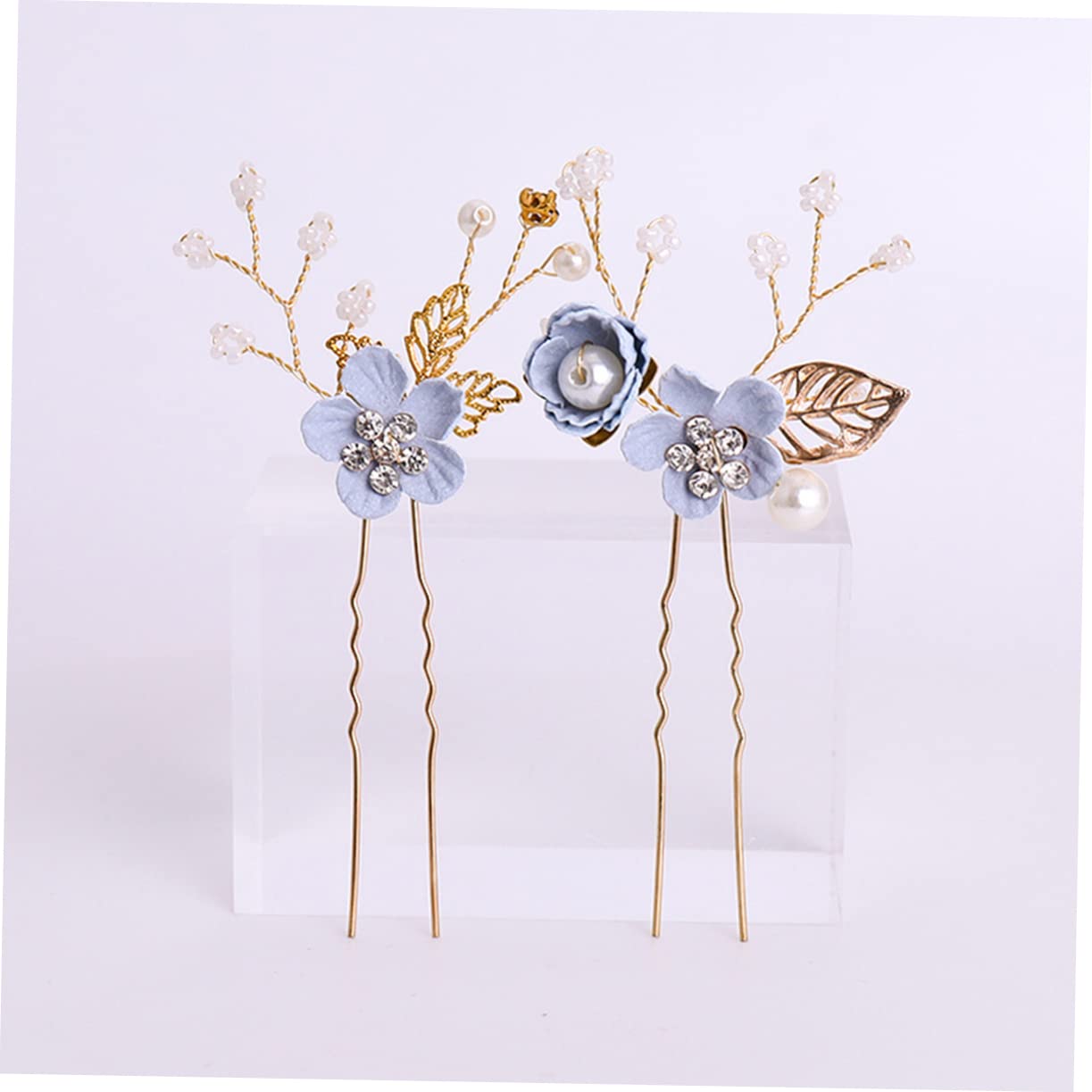 FOMIYES Floral Hair Comb Set for Girls - 3pcs Alloy Hair Pins, Bridal Headband & School Hair Accessories - Perfect for Weddings, Prom, Parties & Everyday Wear