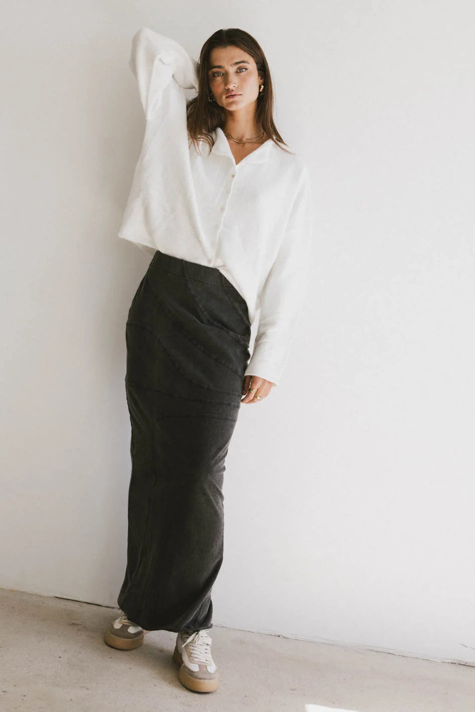 White Maci Cardigan for Women | Cozy Knit Sweater | Perfect for Fall & Winter Layering | FINAL SALE