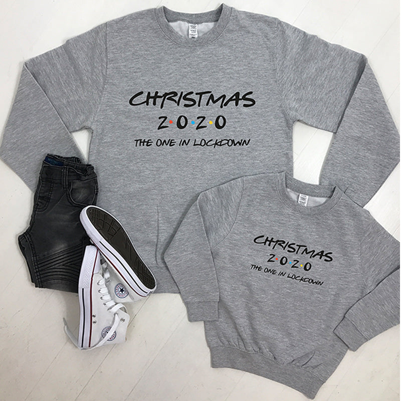 2020 Christmas Lockdown Family Matching Sweatshirts - Cozy Holiday Outfits for Family Photos & Virtual Gatherings