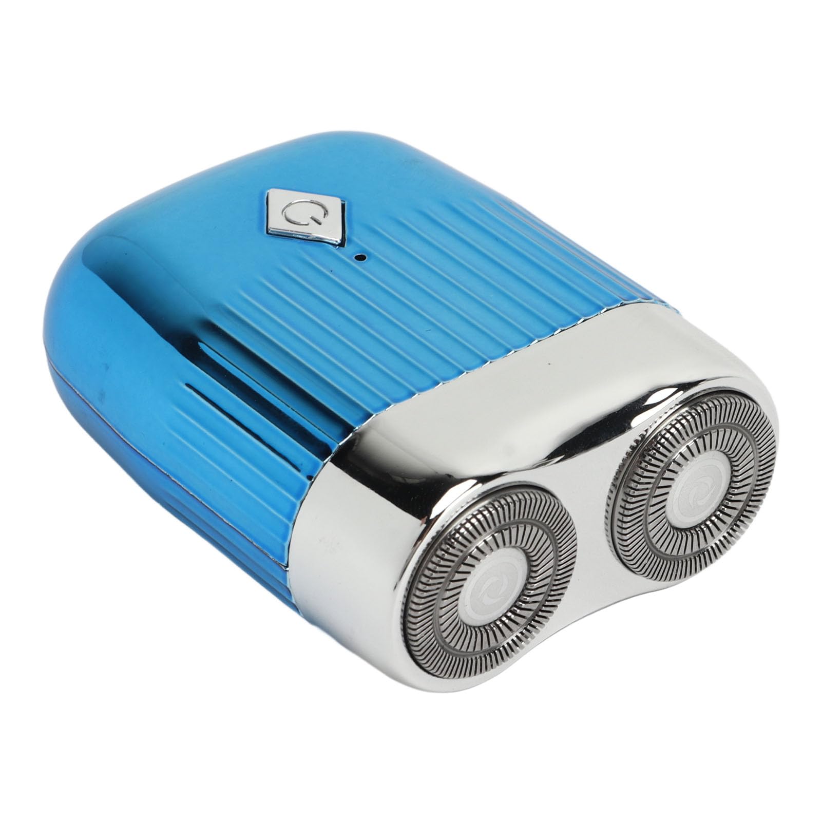 Premium Rotary Electric Shaver for Men - Waterproof, Rechargeable & Travel-Friendly with Dual Stainless Steel Blades - Ideal for Smooth Shaving at Home, Gym & Business Trips (Blue)