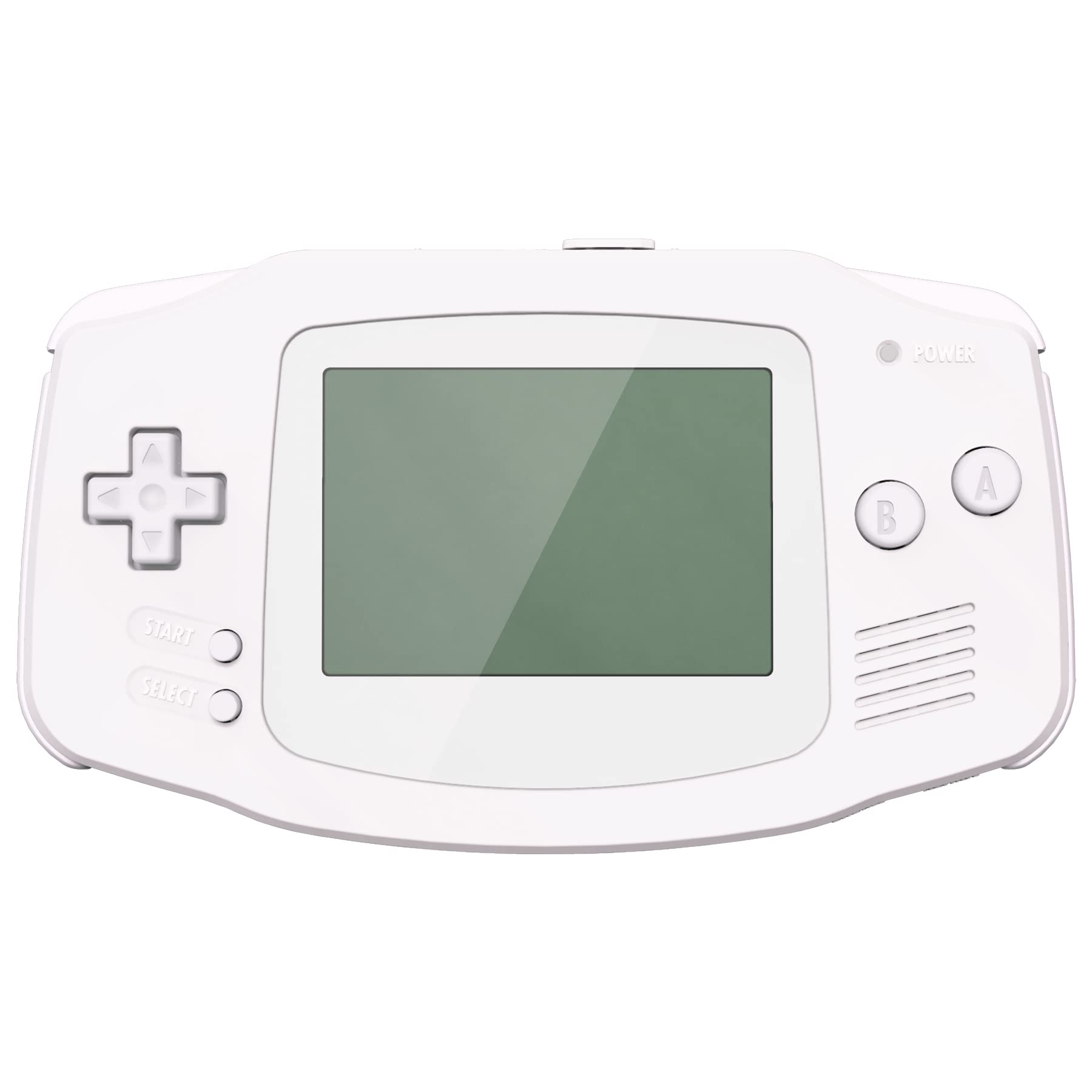 ExtremeRate Replacement Shell Case Buttons Cover for Gameboy Advance GBA Console - Compatible with IPS & Standard LCD Screens (White & White) - Perfect for Gaming Enthusiasts & Retro Console Modding