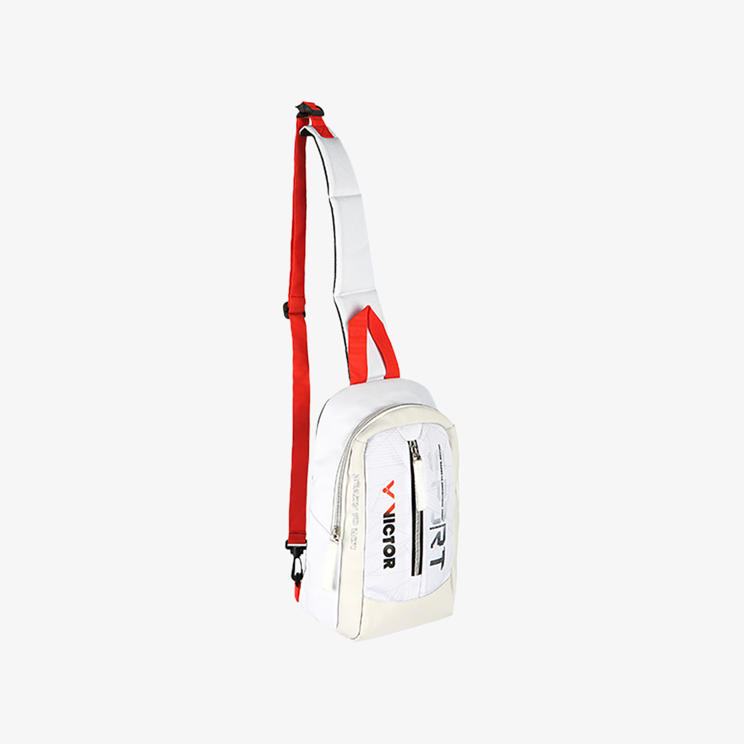 Victor BG5923 AH Sling Bag - Lightweight Crossbody Shoulder Bag for Men & Women, Waterproof Travel Essentials Organizer (Bright White/High Rise) - Perfect for Hiking, Commuting & Daily Use