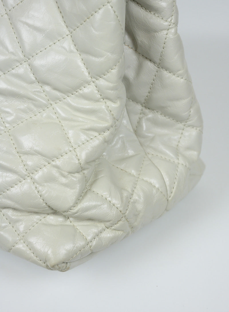 Chanel Quilted Leather Handbag in Ice White - Luxury Designer Purse for Women, Perfect for Parties, Work & Everyday Use
