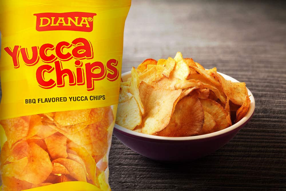 Diana Yuca Chips 2.29oz (65g) - Gluten Free Cassava Snacks, Pack of 6 - Perfect for Keto Diet, School Lunches & Party Snacks