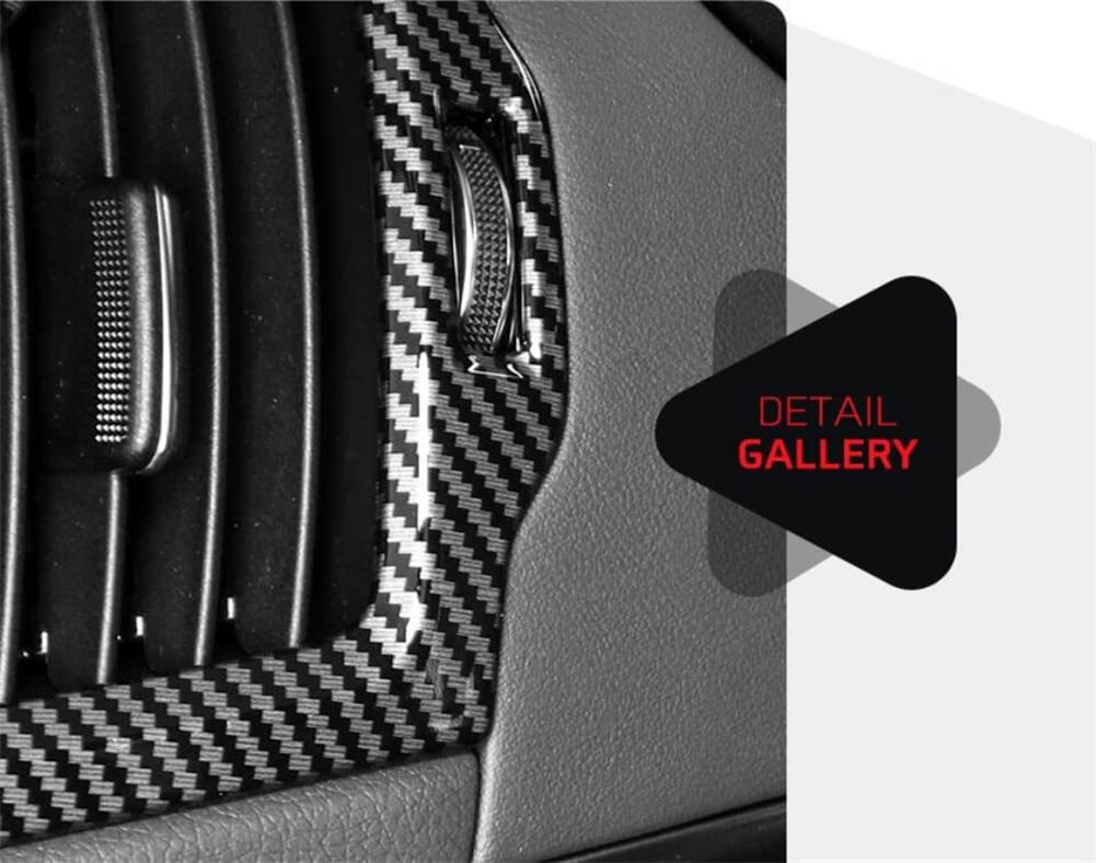 Carbon Fiber ABS Dashboard Side Air Vent Cover Trim Compatible with Kia Stinger 2017-2024 - Upgrade Interior Style & Protect Air Vents - Perfect for Car Enthusiasts & Customization