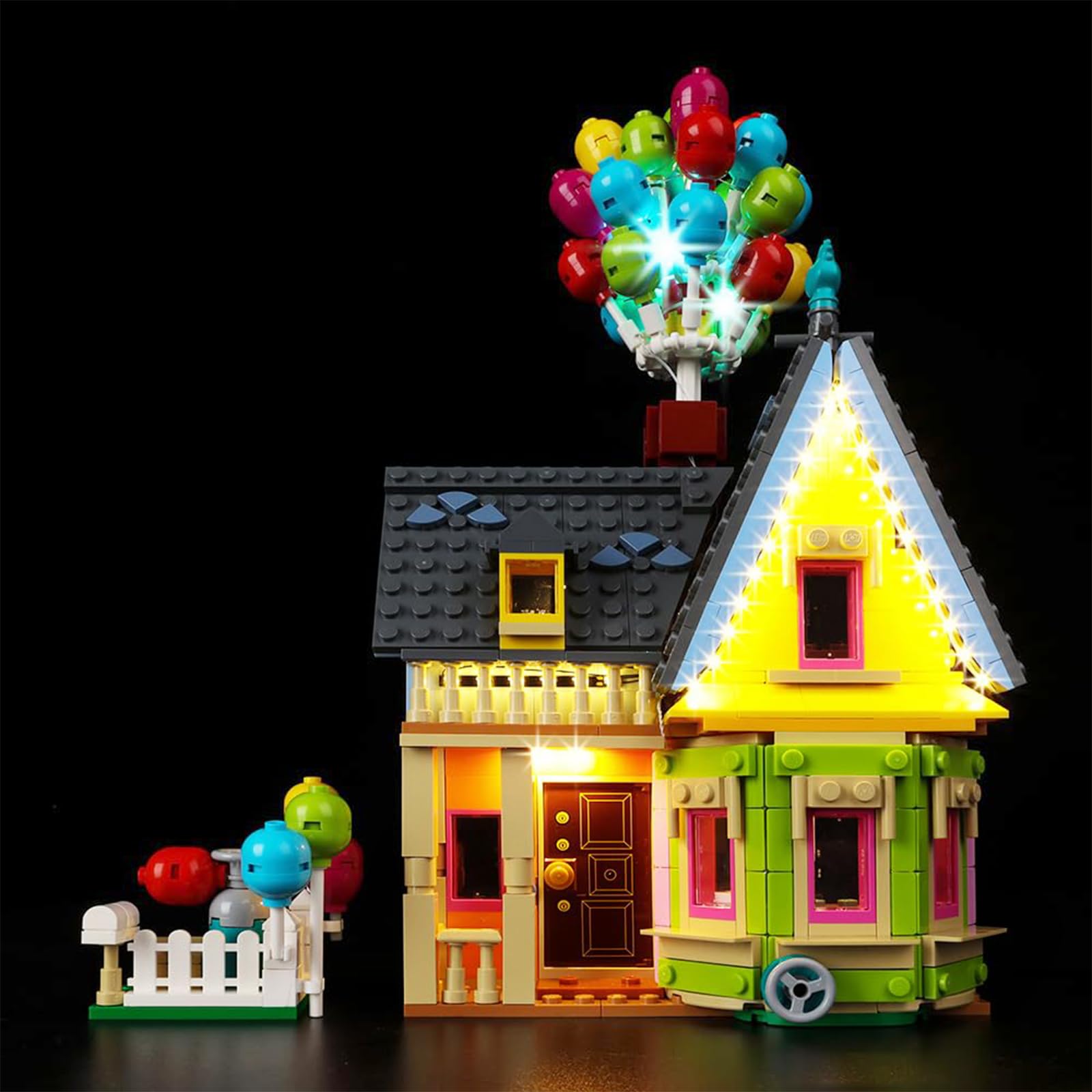 Kyglaring LED Lighting Kit for Lego 43217 Disney Pixar 'Up' House Building Blocks Set - Classic Version (No Bricks Included) - Perfect for Enhancing Model Display & Nighttime Decoration