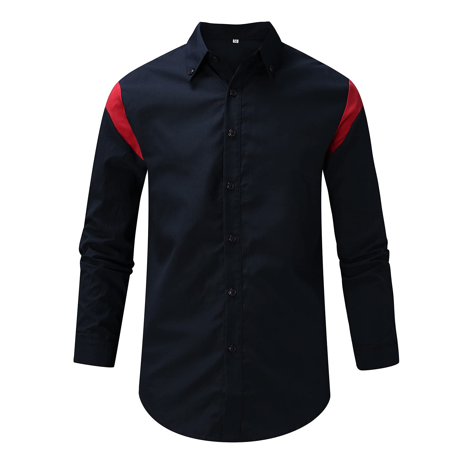 NBSLA Men's Long Sleeve Button Down Shirt - Casual Dress Shirt with Collar, Winter Thermal T-Shirt for Men, Perfect Gift for Christmas & Office Wear