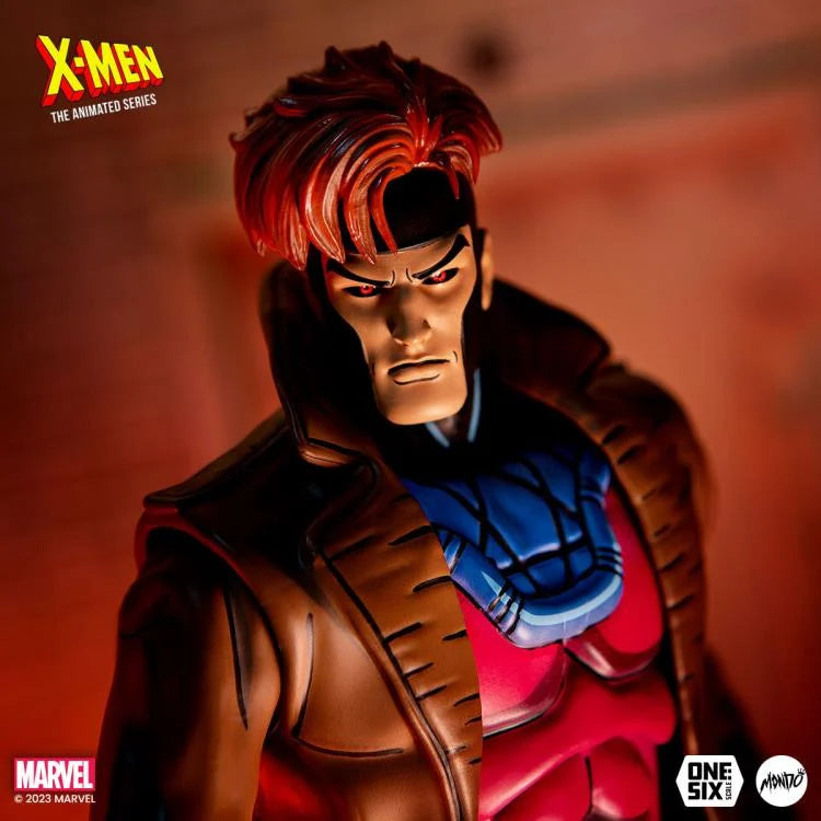 X-Men: The Animated Series Gambit 1/6 Scale Collectible Action Figure - Perfect for Marvel Fans, Display & Comic Book Collections