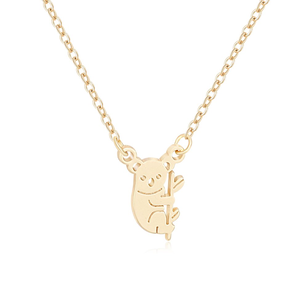 Australian Koala Bear Charm Pendant Necklace - Cute Animal Jewelry for Women & Girls - Perfect Gift for Birthday, Anniversary & Mother's Day