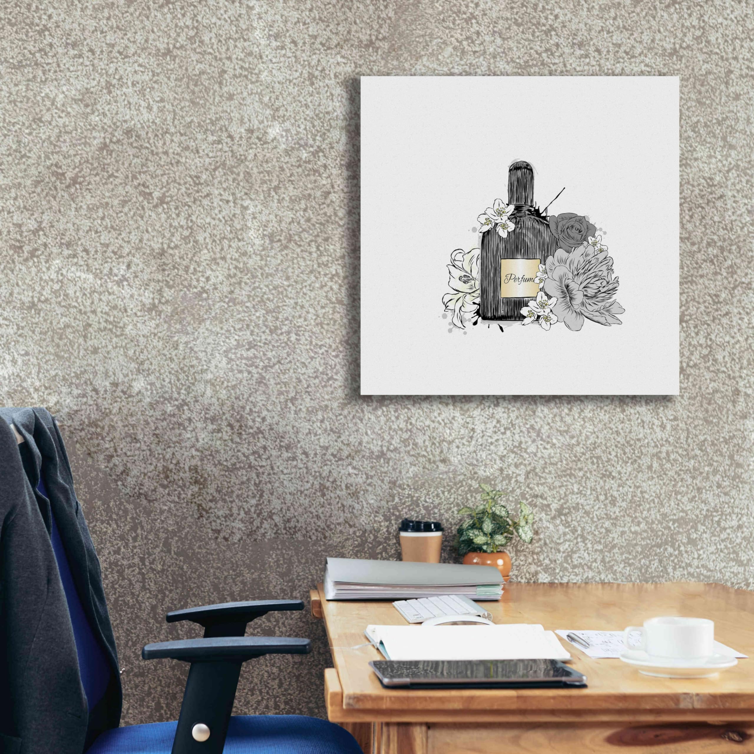 Incado 'Perfume IV' Graffiti Art Print - Premium Giclee Canvas Wall Decor 26x26 Inches - Modern Urban Home & Office Artwork for Living Room, Bedroom or Studio