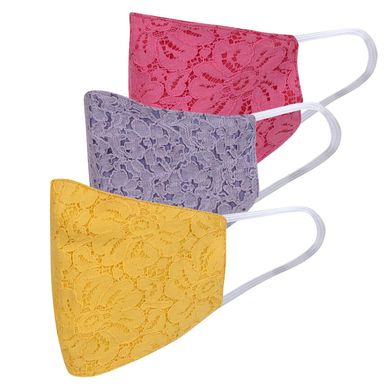Village Venture Reusable Premium Cotton Face Mask - 3 Pack - Breathable & Washable for Daily Use, Travel, and Outdoor Activities