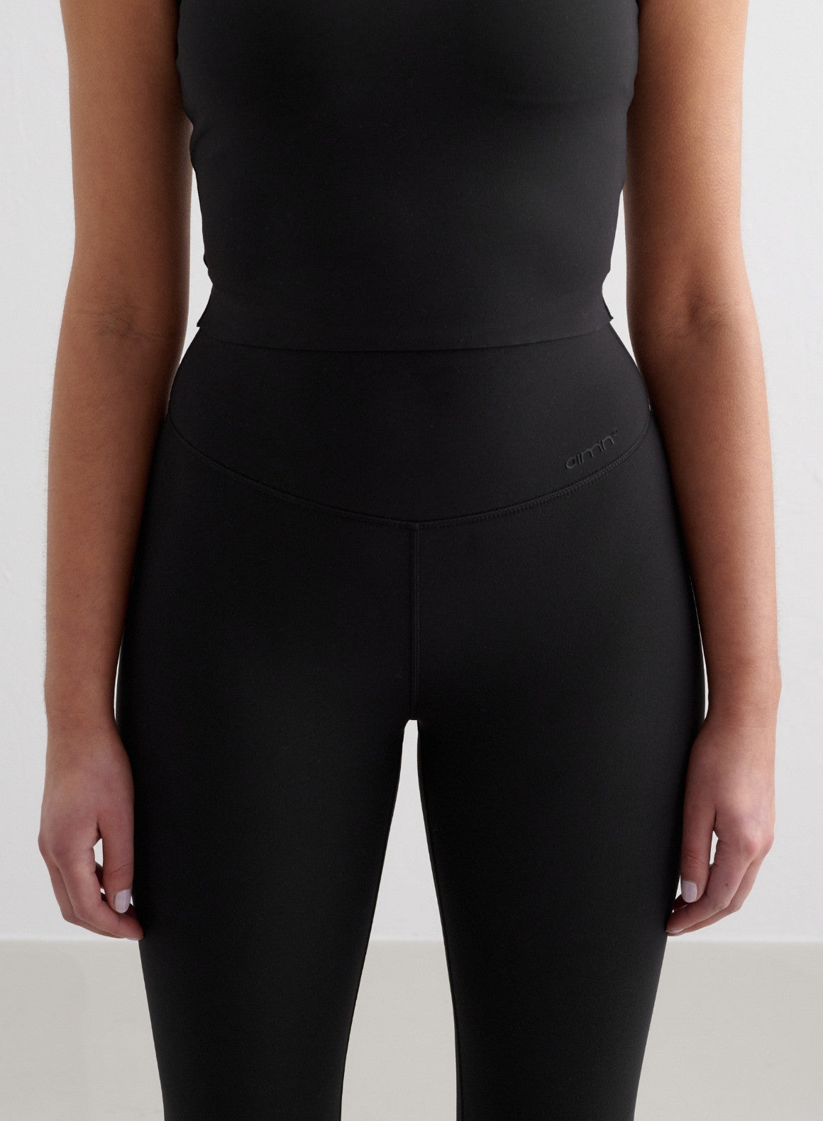 Black Sense Capri Tights for Women - High Waist Yoga Pants with Pockets - Workout Running Gym Leggings for Fitness & Lounge