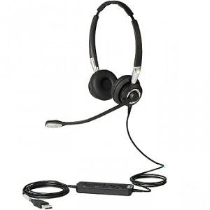 Jabra BIZ 2400 II UC Duo USB Headset with Noise Cancellation - Wireless Office Headphones for Clear Calls & Video Conferencing | Perfect for Remote Work, Call Centers & Business Communications