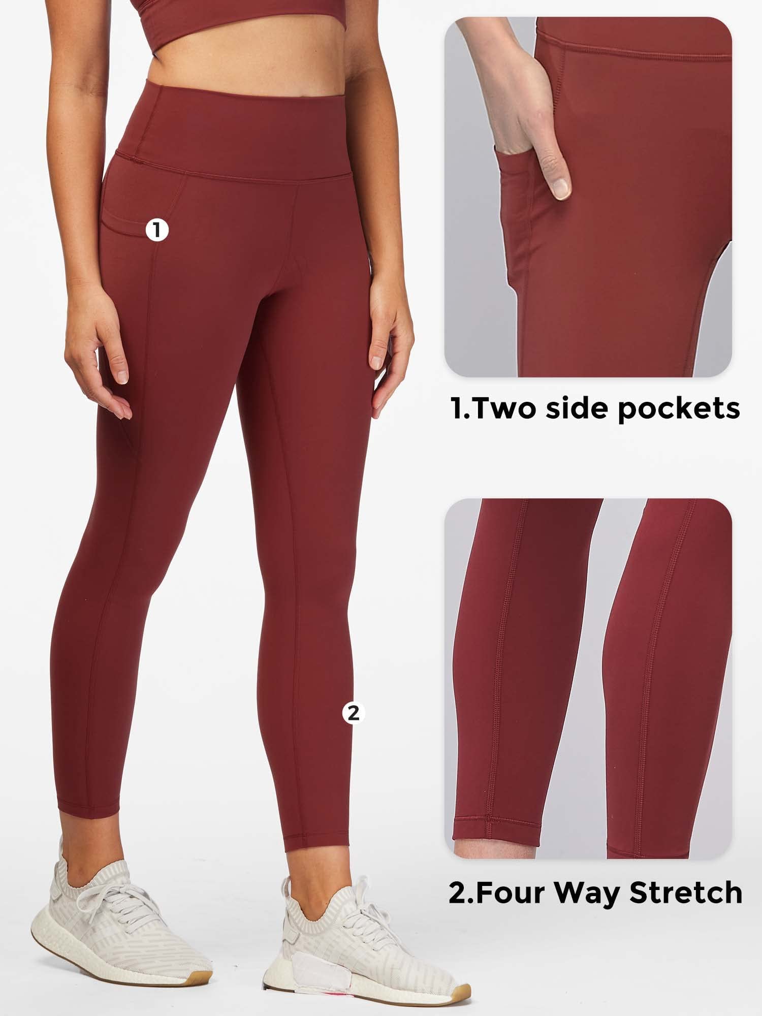 Stelle High Waist Yoga Pants for Women - Tummy Control Workout Leggings with Side Pockets - Perfect for Running, Gym & Yoga | Comfortable & Stylish Activewear
