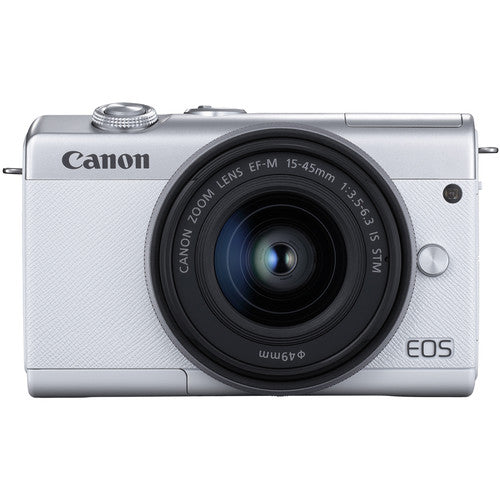 Canon EOS M200 Mirrorless Digital Camera with 15-45mm Lens (White) - Perfect for Vlogging, Travel Photography & Everyday Shooting