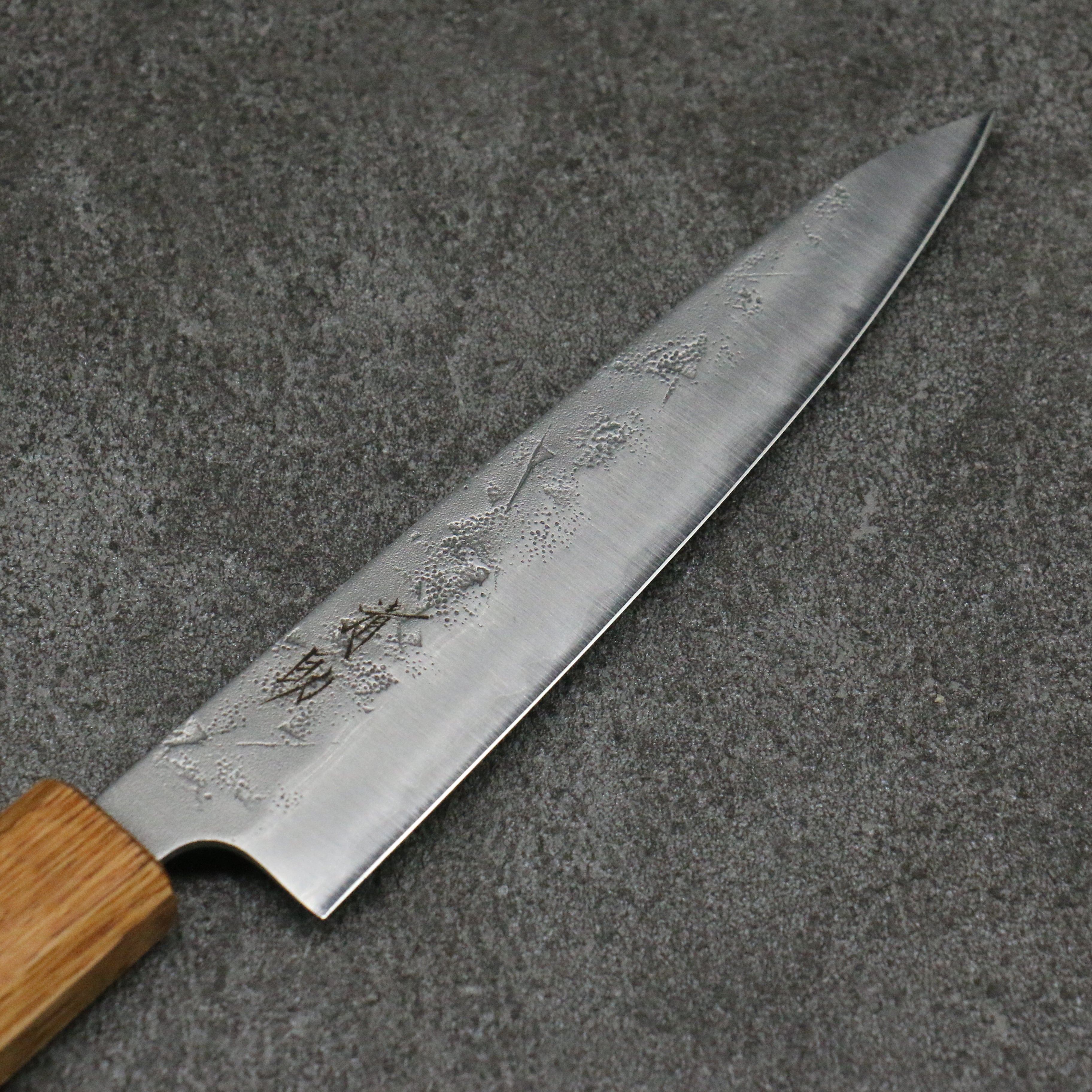 Seisuke SLD Washiji Petty Utility Knife 135mm - Japanese High Carbon Steel Blade with Burnt Oak Handle - Perfect for Slicing, Chopping & Precision Kitchen Tasks