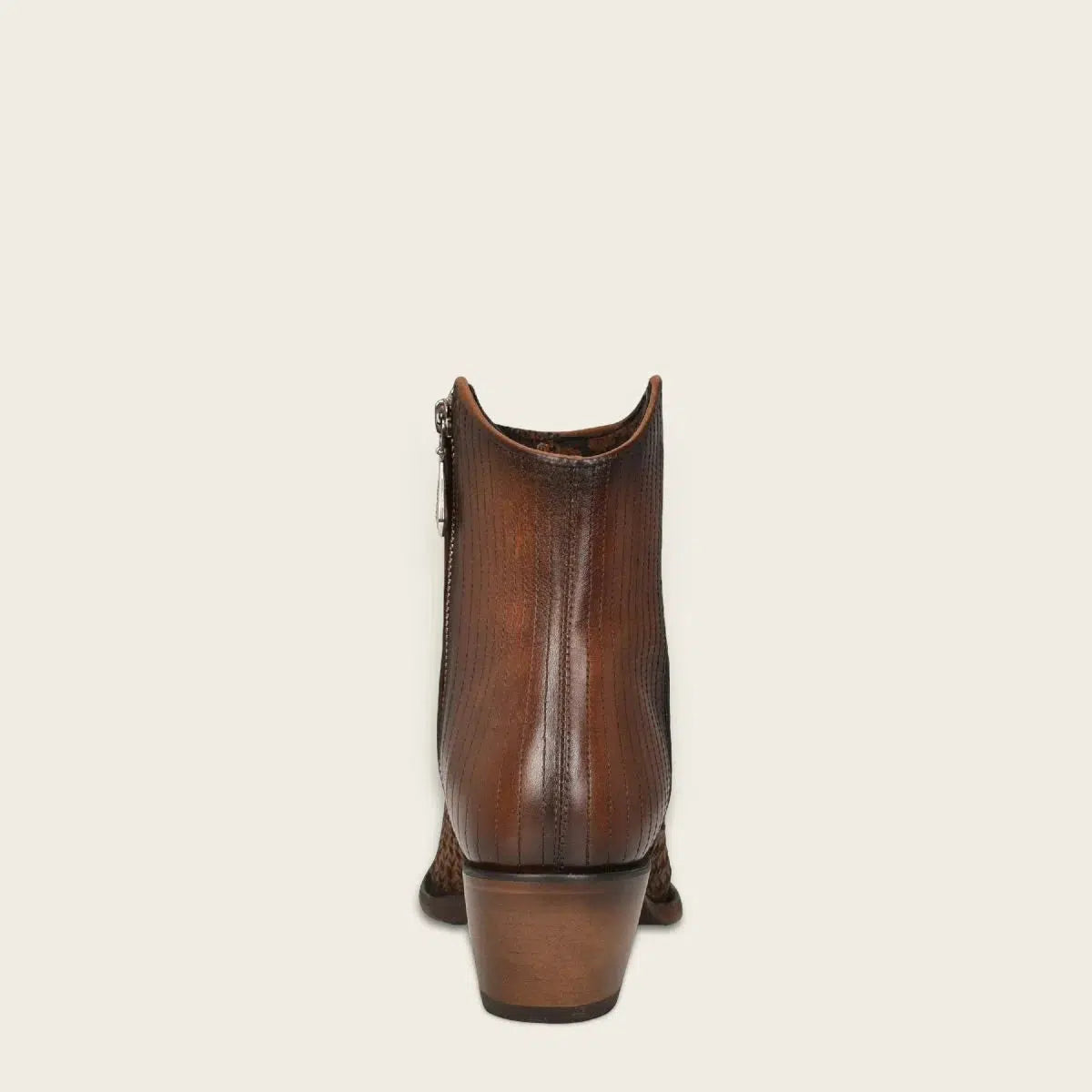 Women's Cuadra Brown Western Cowgirl Ankle Boots - Genuine Cowhide Leather Booties for Country Style | Perfect for Rodeo, Line Dancing & Casual Wear