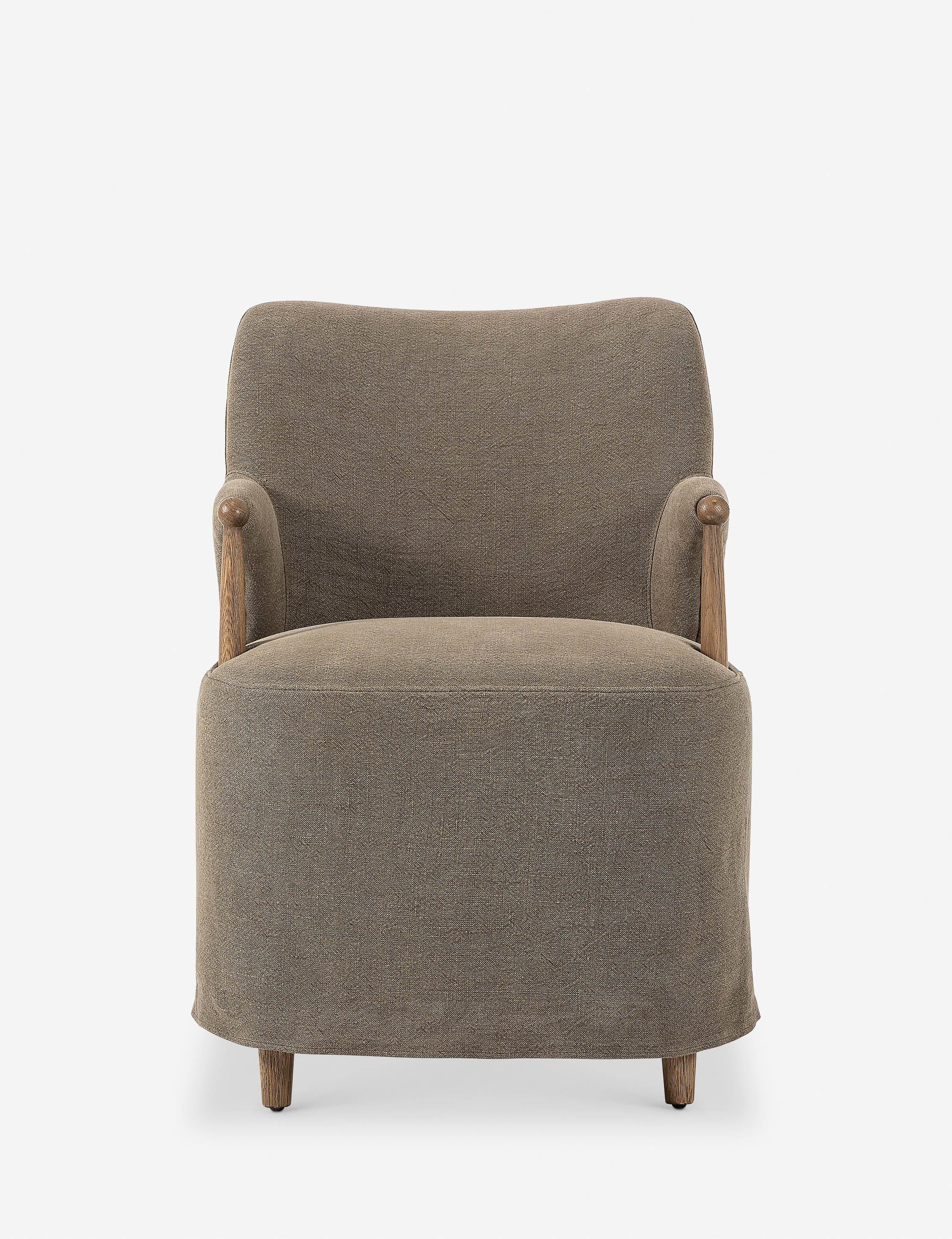 Brently Dining Chair by Amber Lewis x Four Hands - Modern Wooden Dining Chair for Kitchen & Dining Room - Perfect for Home Decor & Entertaining