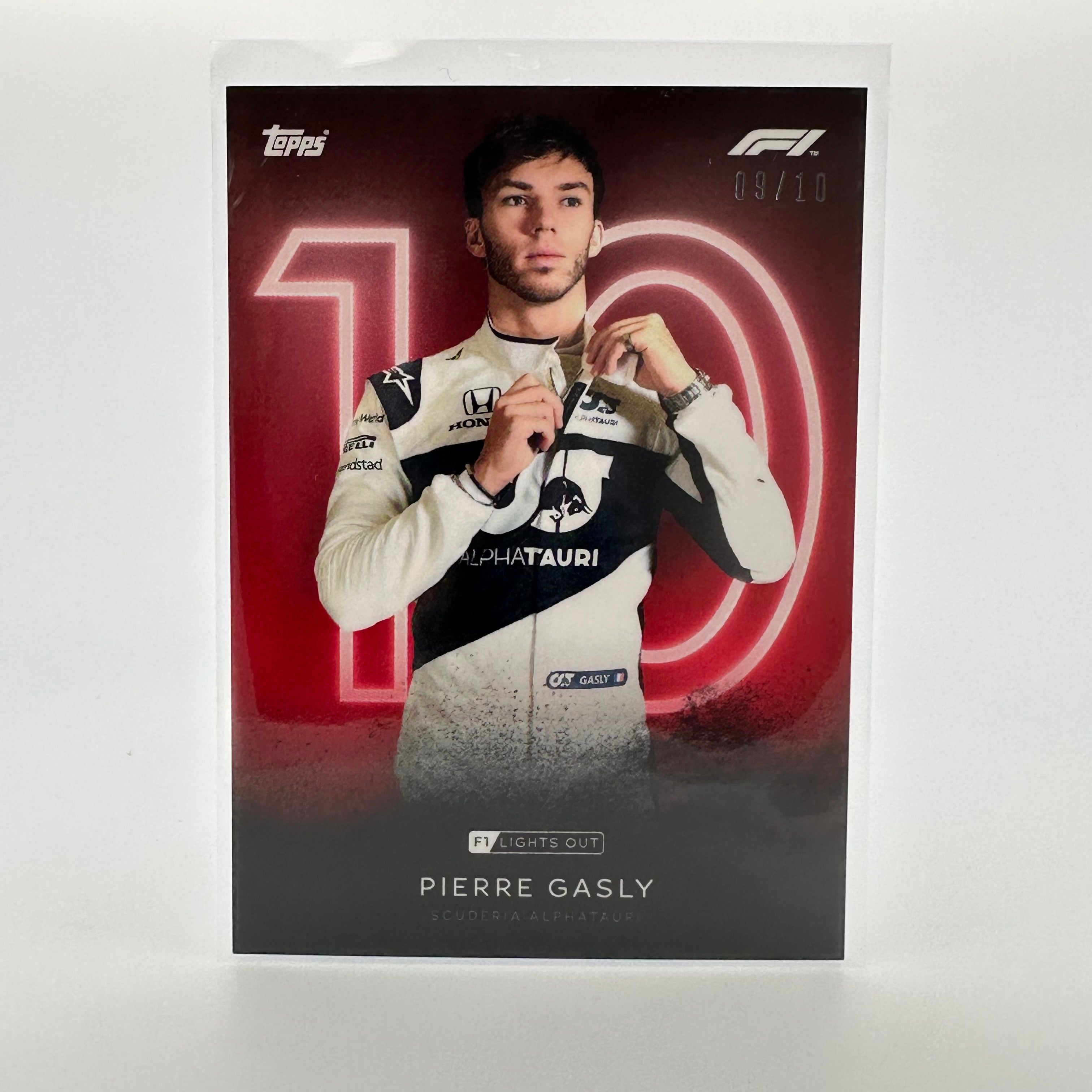 Pierre Gasly 2020 F1 Red Bull Racing Red Parallel Collectible Driver Card - Perfect for F1 Fans, Collectors, and Sports Memorabilia Enthusiasts