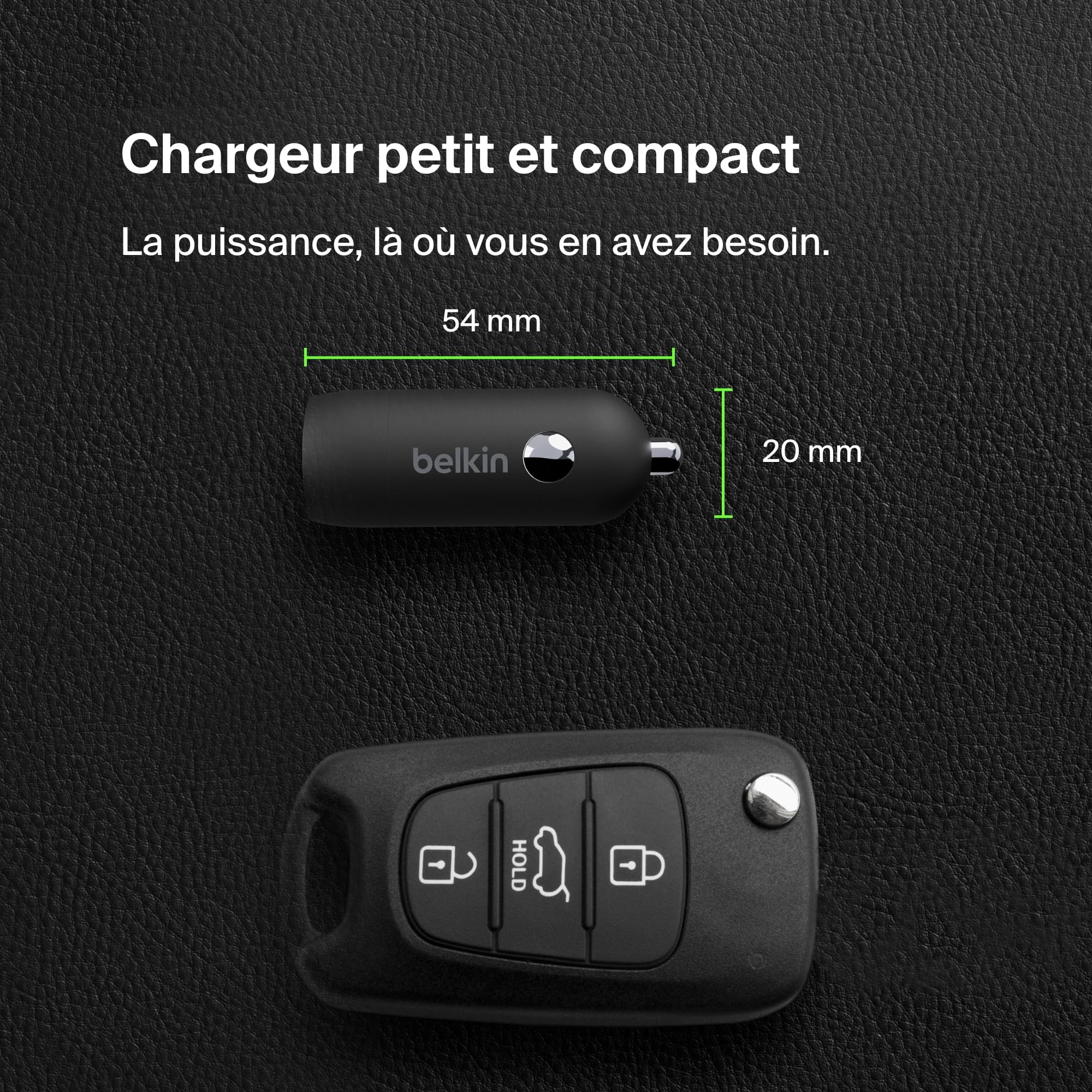 Belkin 30W BoostCharge Car Charger with USB-C Power Delivery, Universal Compatibility for iPhone 16/15/14, Galaxy S24/S23, Pixel, Sony, iPad & Tablets - Fast Charging for Road Trips & Commuting