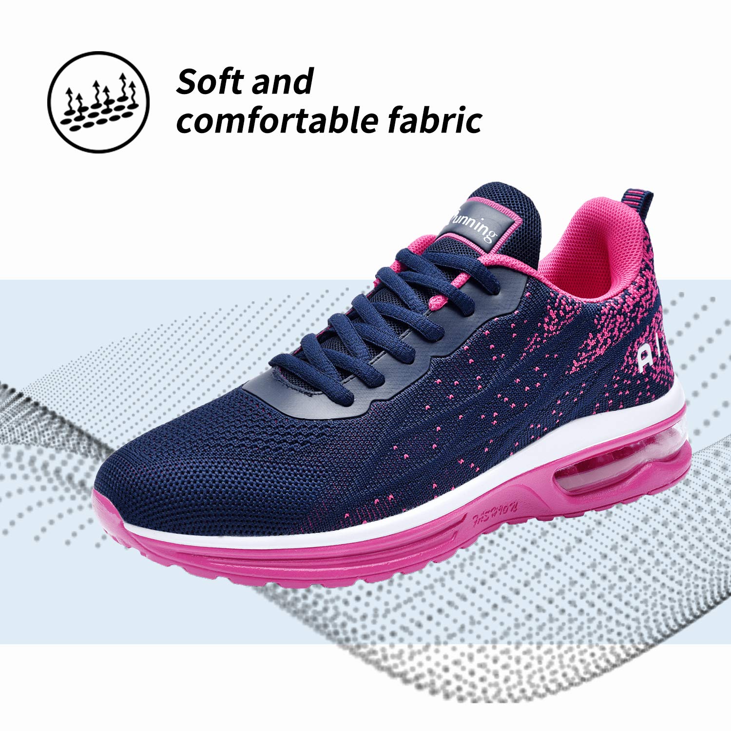 RomenSi Women's Air Athletic Running Sneakers - Lightweight Breathable Gym Walking Tennis Shoes for Women (US 5.5-11) | Perfect for Jogging, Workouts & Casual Wear