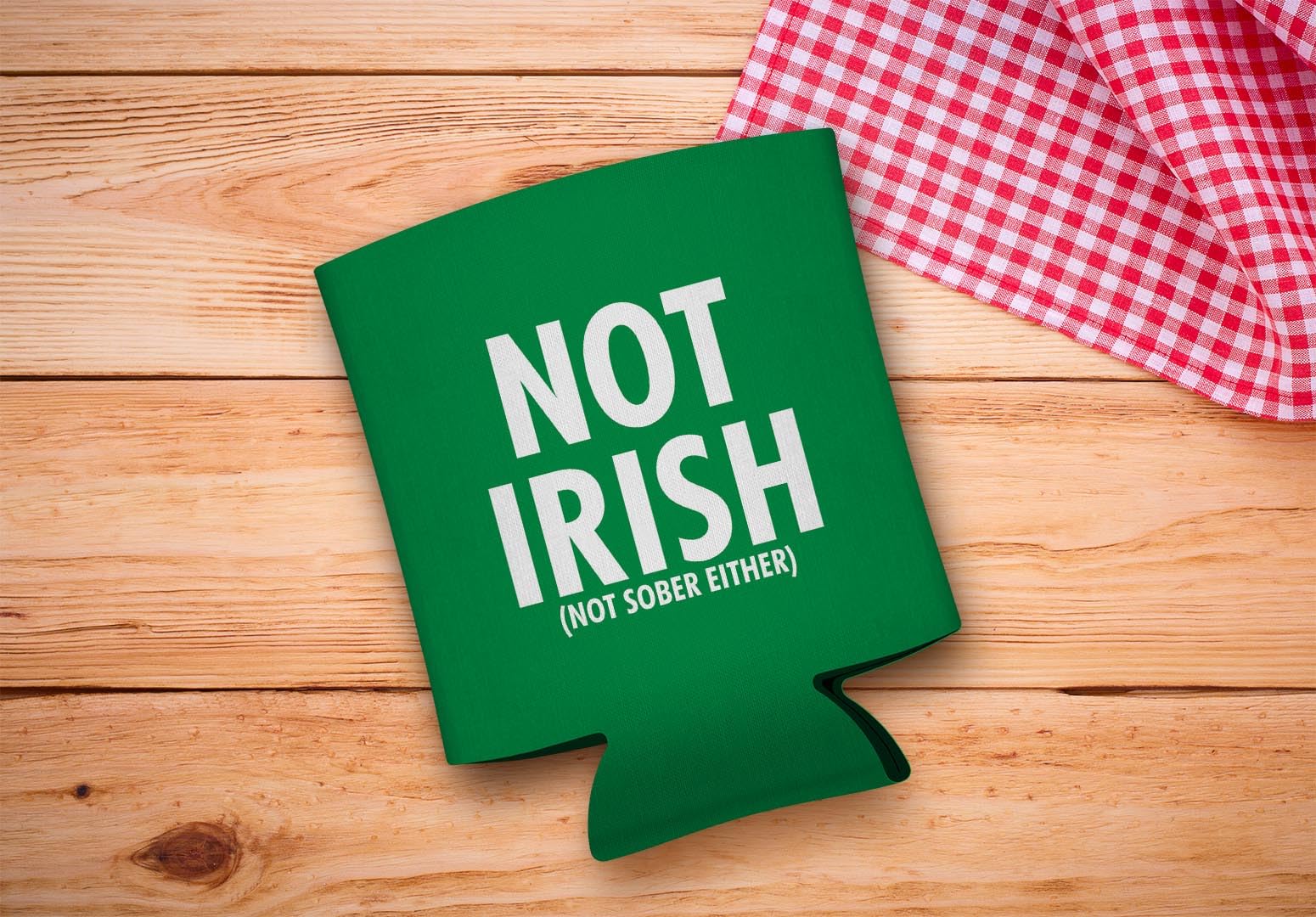 St. Patrick's Day Party Supplies - 48-Pack Drink Can Coolers for Beer & Soda - Irish Themed Insulated Sleeves for Bar, Pub & Home Celebrations