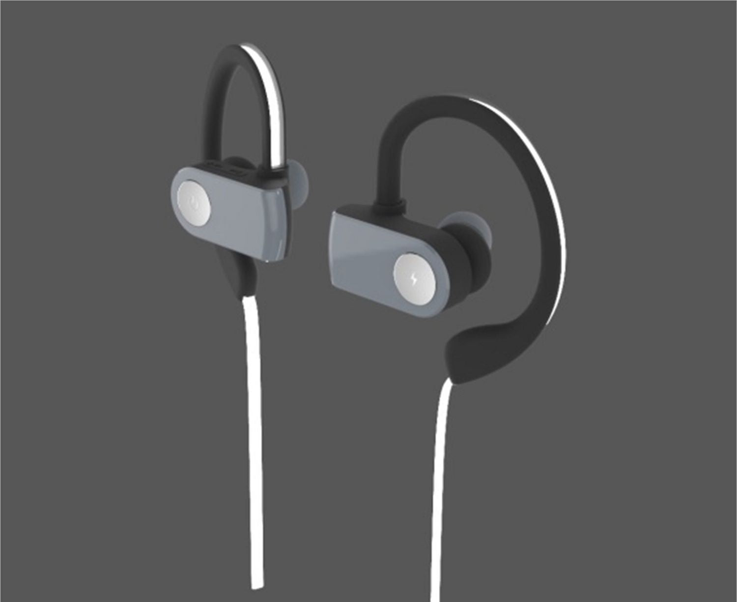 SHARPER IMAGE Wireless Bluetooth Earbuds with LED Light Up Cord - SBT543BL - Perfect for Running, Gym Workouts & Outdoor Activities