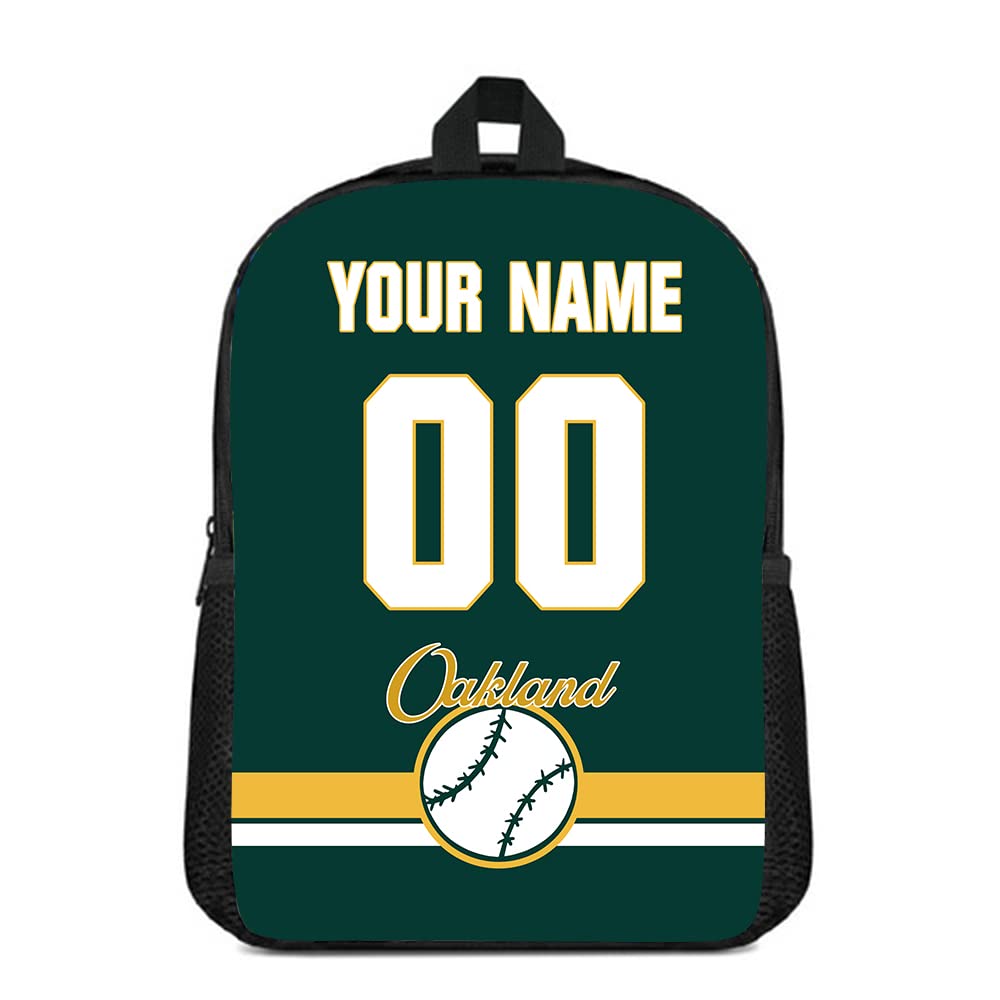 Custom High Capacity Backpack with Personalized Name & Number - Durable School Bookbag for Kids, Men & Sports Fans - Perfect for School, Travel & Outdoor Adventures