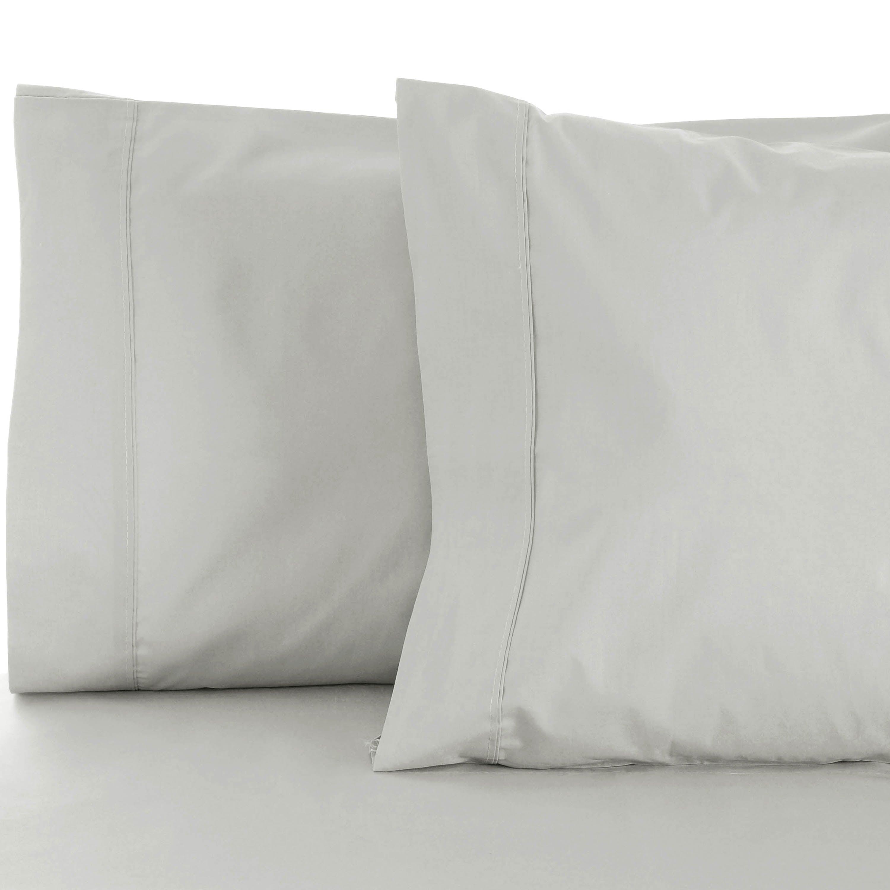 Premium 600 Thread Count Cotton Blend Pillowcase Set - Soft & Breathable for Ultimate Comfort - Perfect for Bedroom, Hotel, and Home Decor