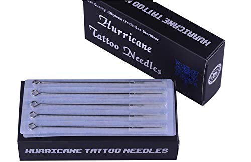 Ava Line Art Tattoo Needles - Professional Hurricane Tattoo Needles 9M1 (50 Count Box) - Perfect for Fine Line Tattoos, Detailing & Permanent Makeup