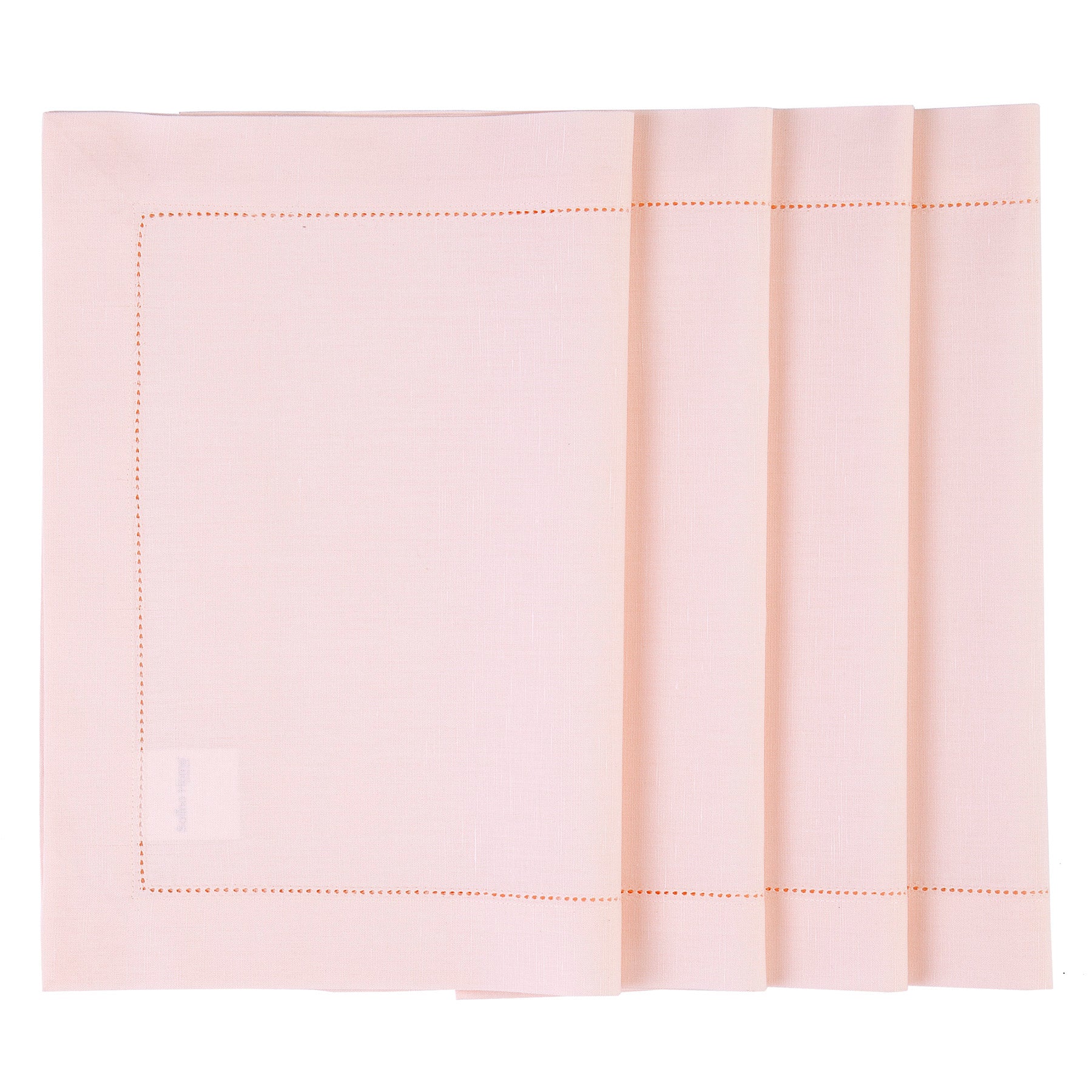 Premium Cotton Linen Hemstitch Placemats Set of 4 - Elegant Table Decor for Dining Room, Kitchen, and Party Settings