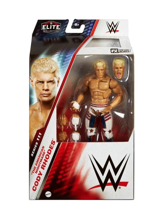 WWE Elite Collection Series 111 Cody Rhodes Action Figure - Authentic Wrestling Collectible for Fans & Display