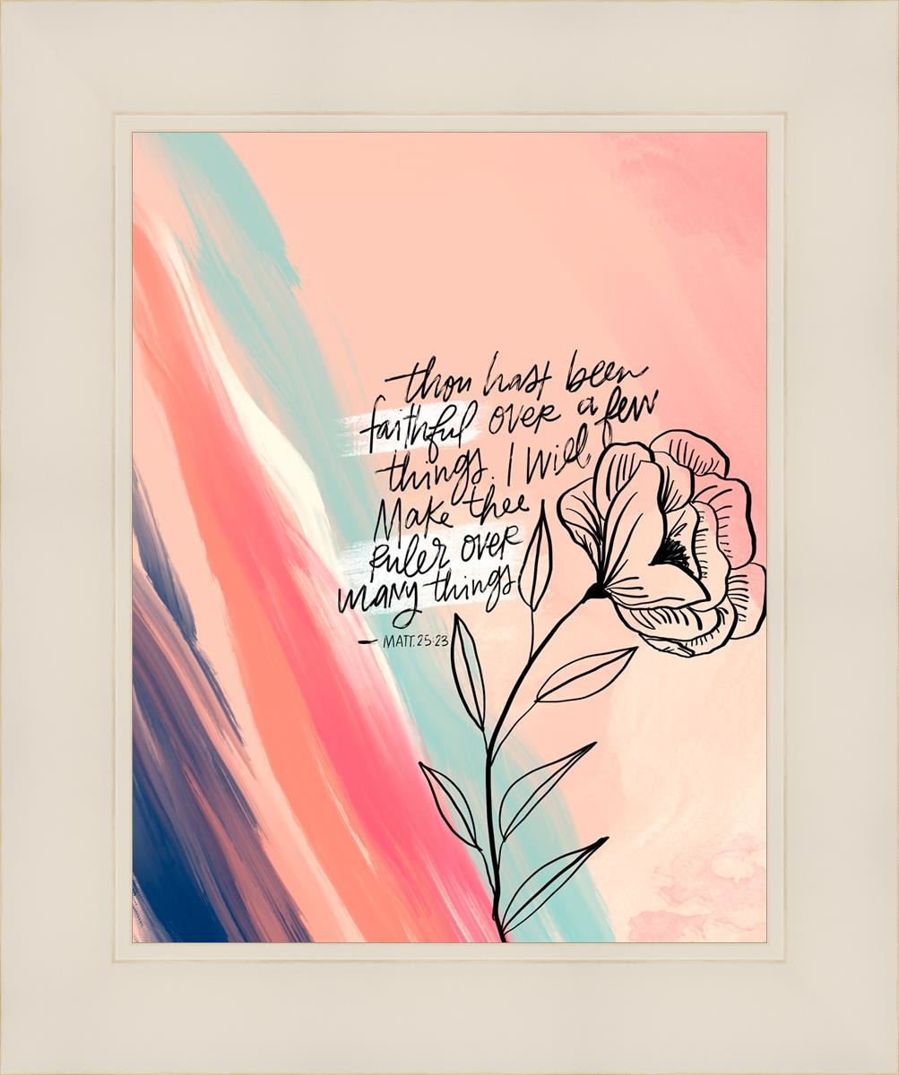 Faithful By Rhonna Farrer - Inspirational Christian Wall Art & Home Decor for Bedroom, Living Room, Office - Perfect for Gifts, Bible Study & Faith-Based Interior Design