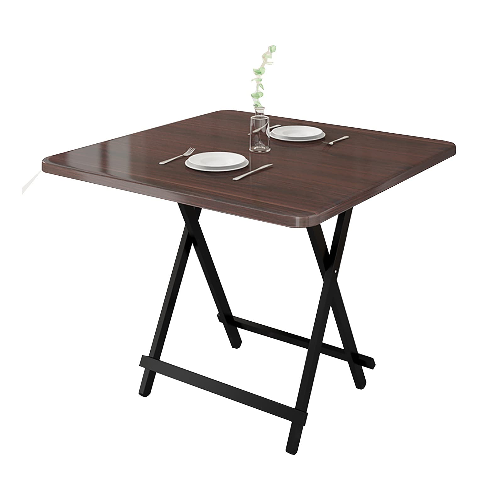Foldable Square Table - 70cm Portable Dining & Camping Table for Home, Outdoor, Picnic, and Office Use - Lightweight & Durable in 7 Colors (Color B) - Perfect for Indoor Dining, Backyard BBQs, and Camping Trips