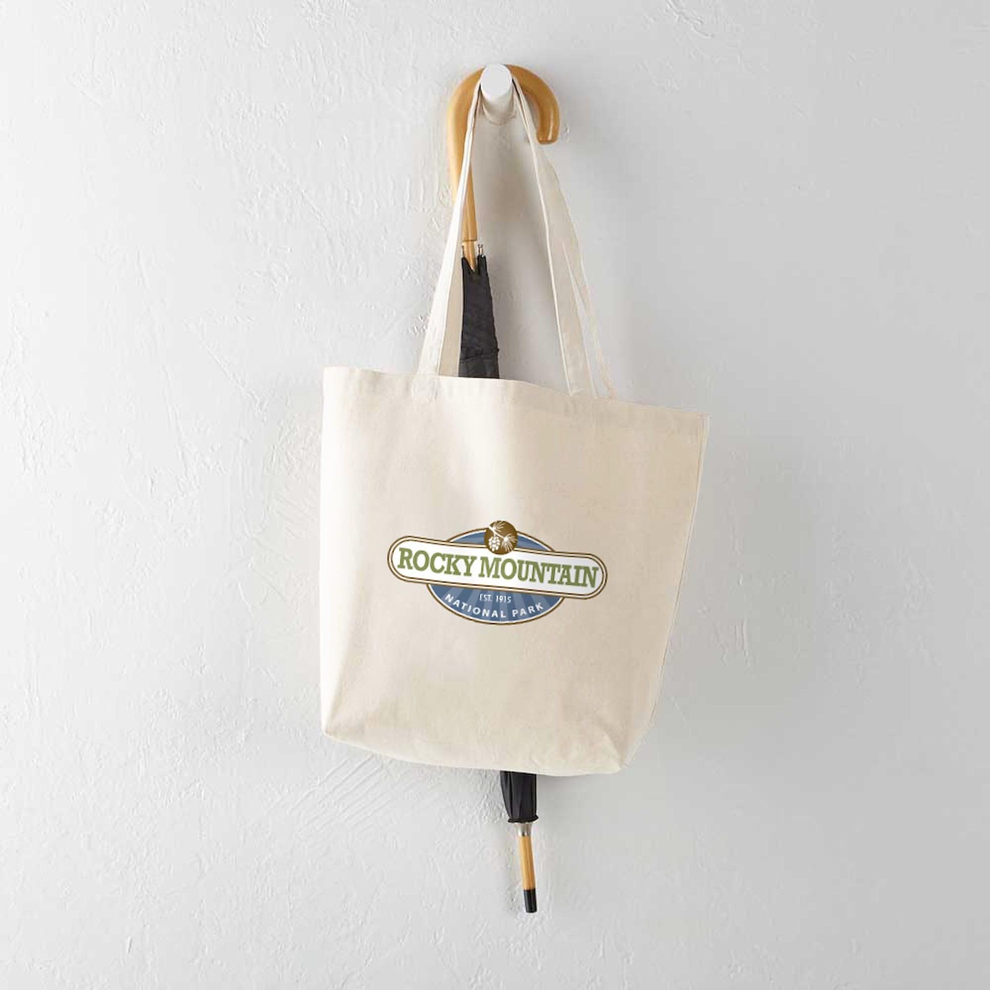 Rocky Mountain National Park Canvas Tote Bag - Eco-Friendly Reusable Shopping Bag for Groceries, Beach, Travel & Daily Use