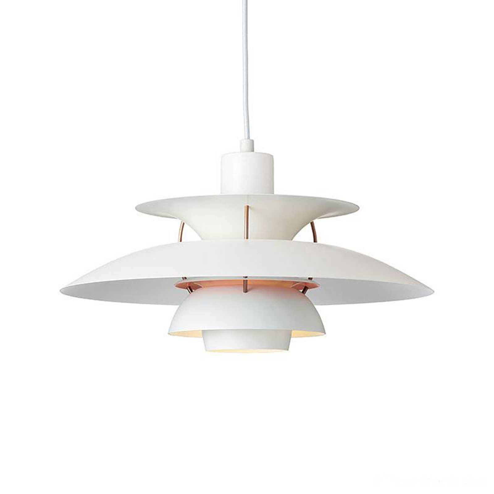 PH5 Pendant Lights - Modern Danish Style Aluminum Chandelier | Minimalist UFO Ceiling Lamp with Bulb Included (40cm) | Perfect for Living Room, Dining Room, Kitchen & Restaurant Lighting
