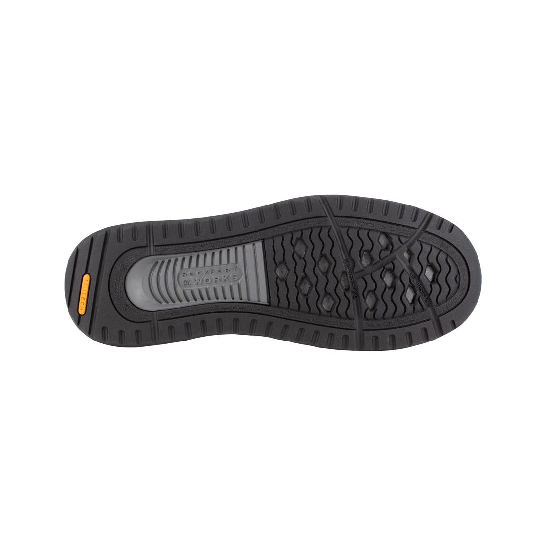 Langdon Composite Toe Slip-On Work Shoes for Men - Lightweight Safety Shoes with Slip-Resistant Sole, Comfortable for Construction & Warehouse Work (Charcoal)