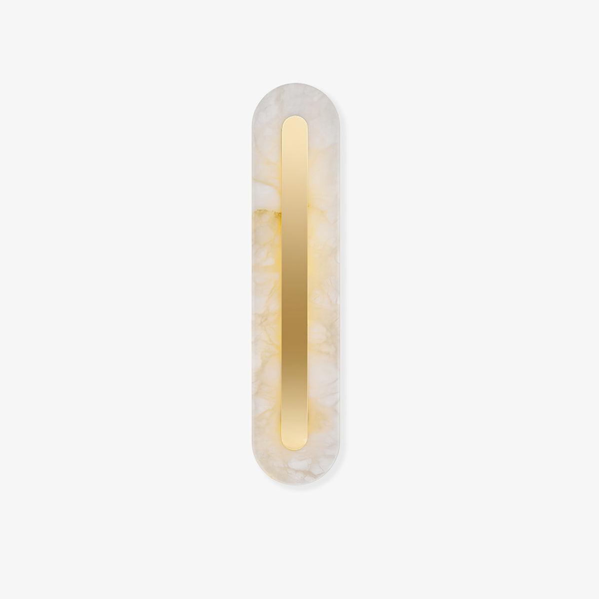 Modern Alabaster Rounded Wall Light Fixture - Elegant Indoor Sconce for Living Room, Bedroom & Hallway Lighting